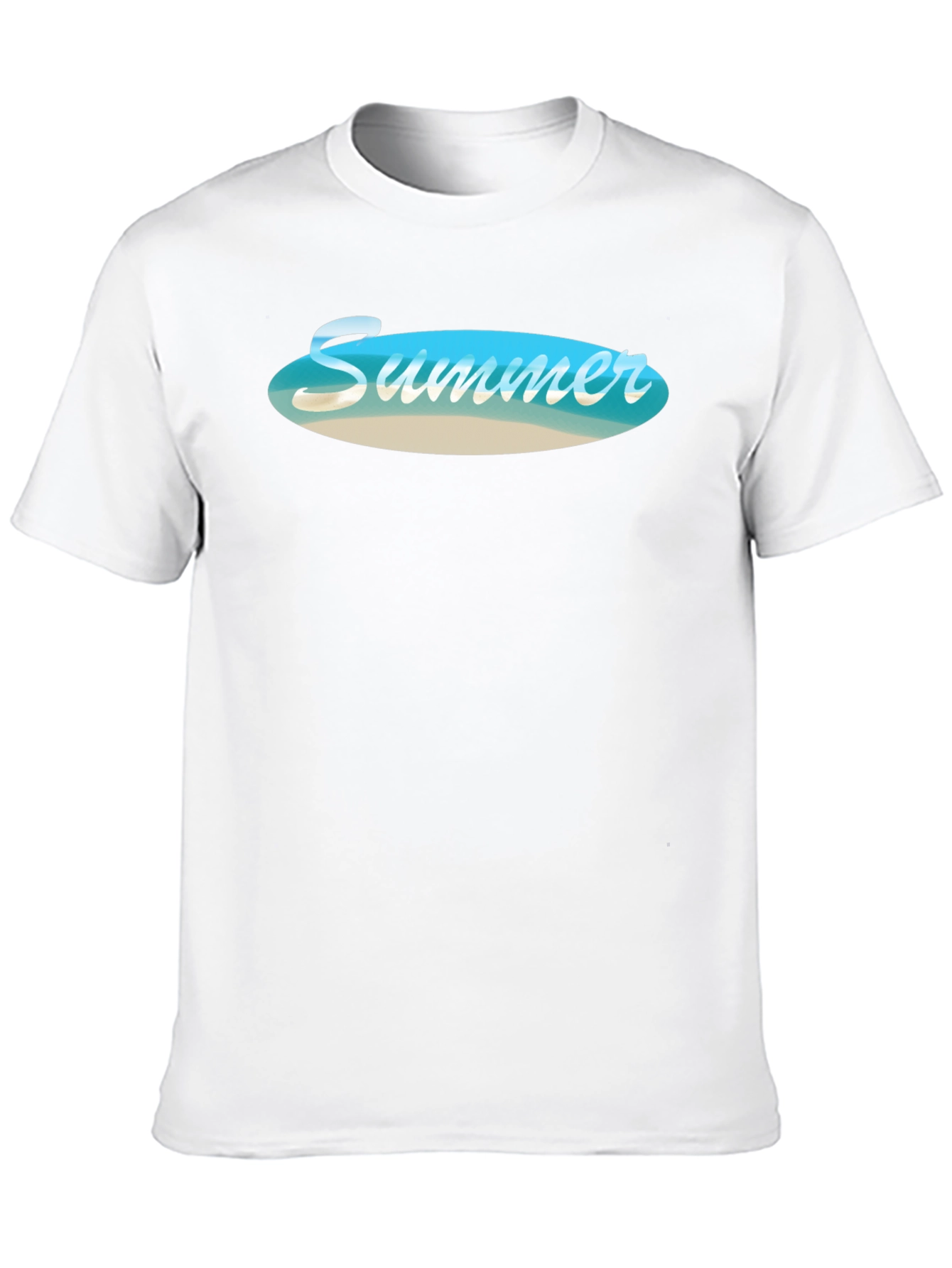 Black Summer Beach Vibe Black T-Shirt view 10