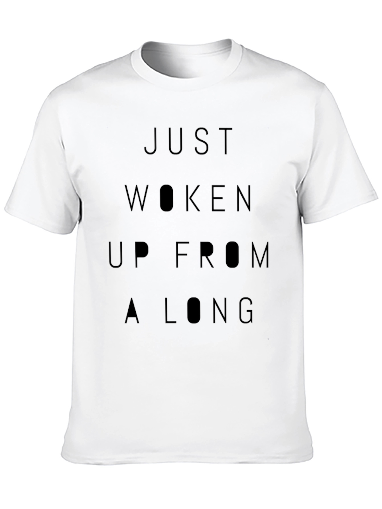 Black Just Woken Up Funny Graphic T-Shirt view 10