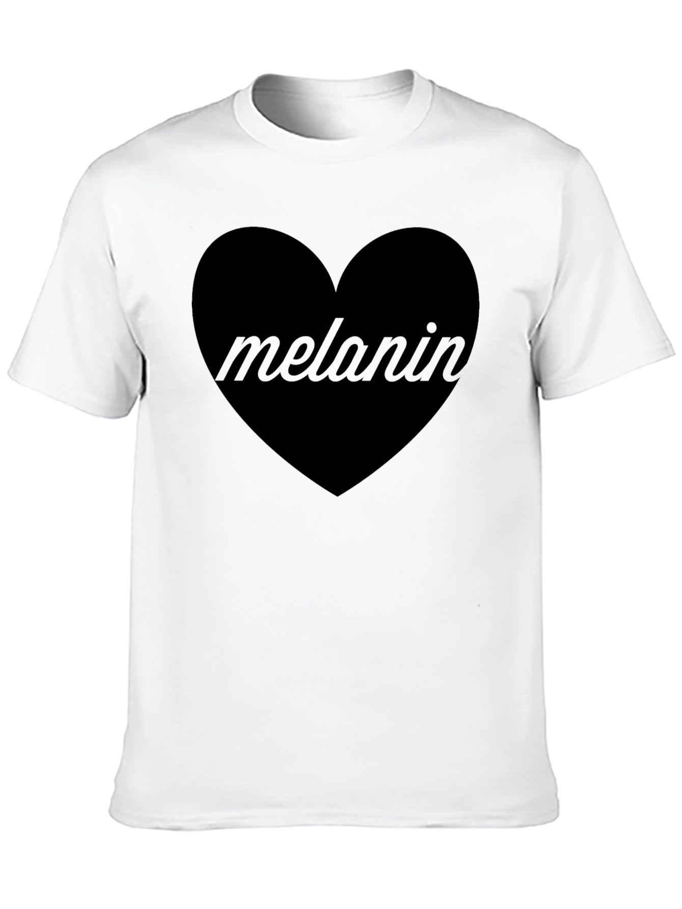 Melanin Heart Graphic T-Shirt - Unisex Cotton Tee - 10
