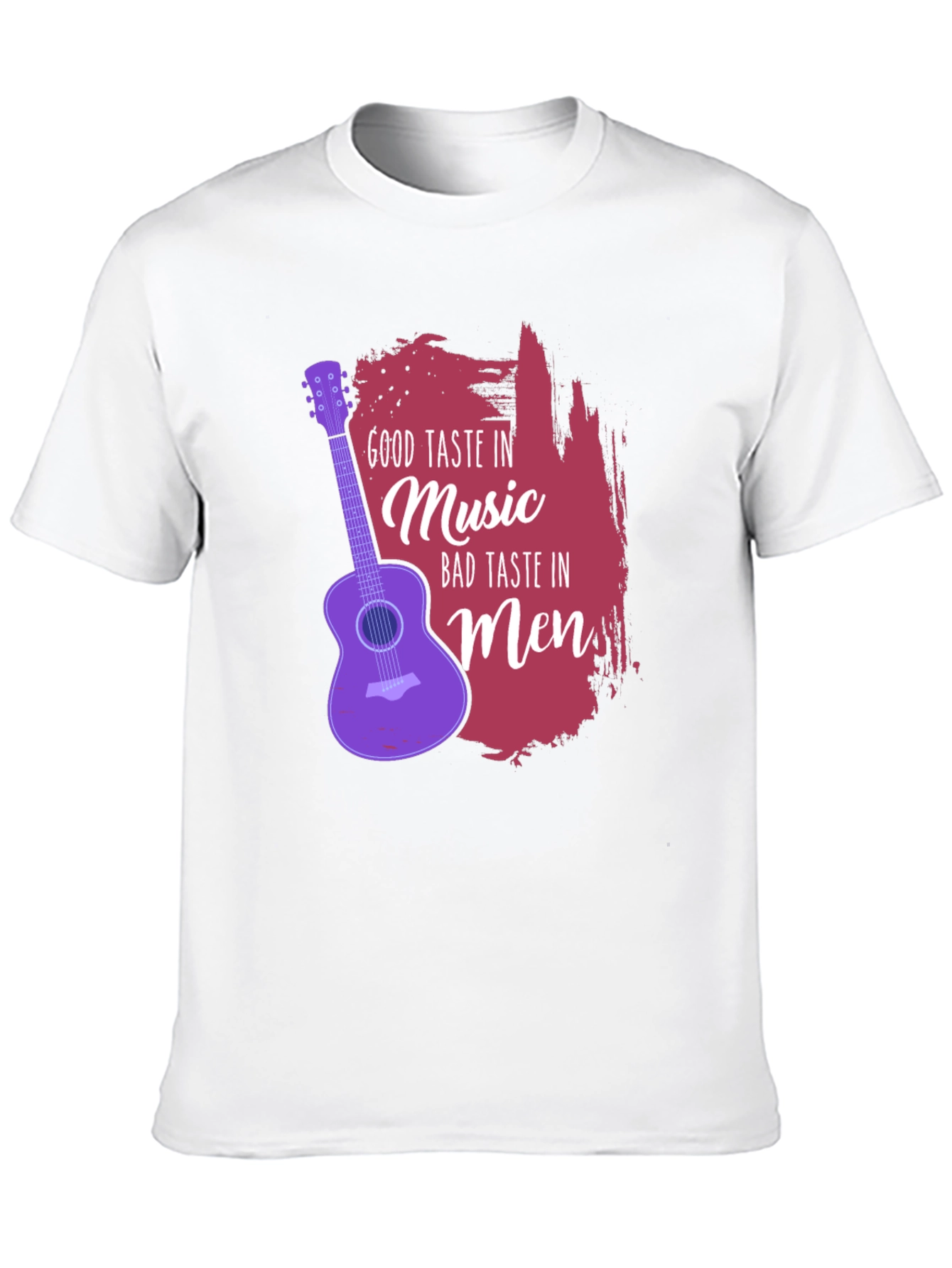 Black Good Taste Music Bad Taste Men Graphic Tee view 10