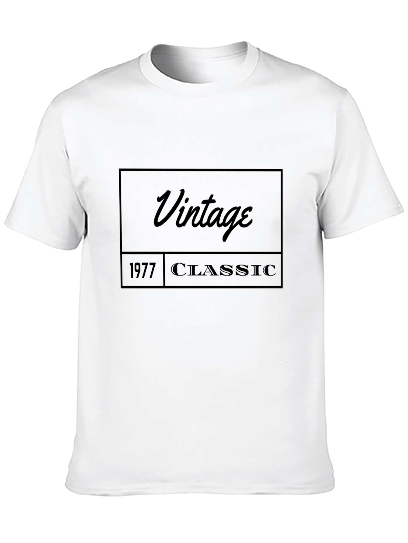 Black Vintage 1977 Classic T-Shirt view 10