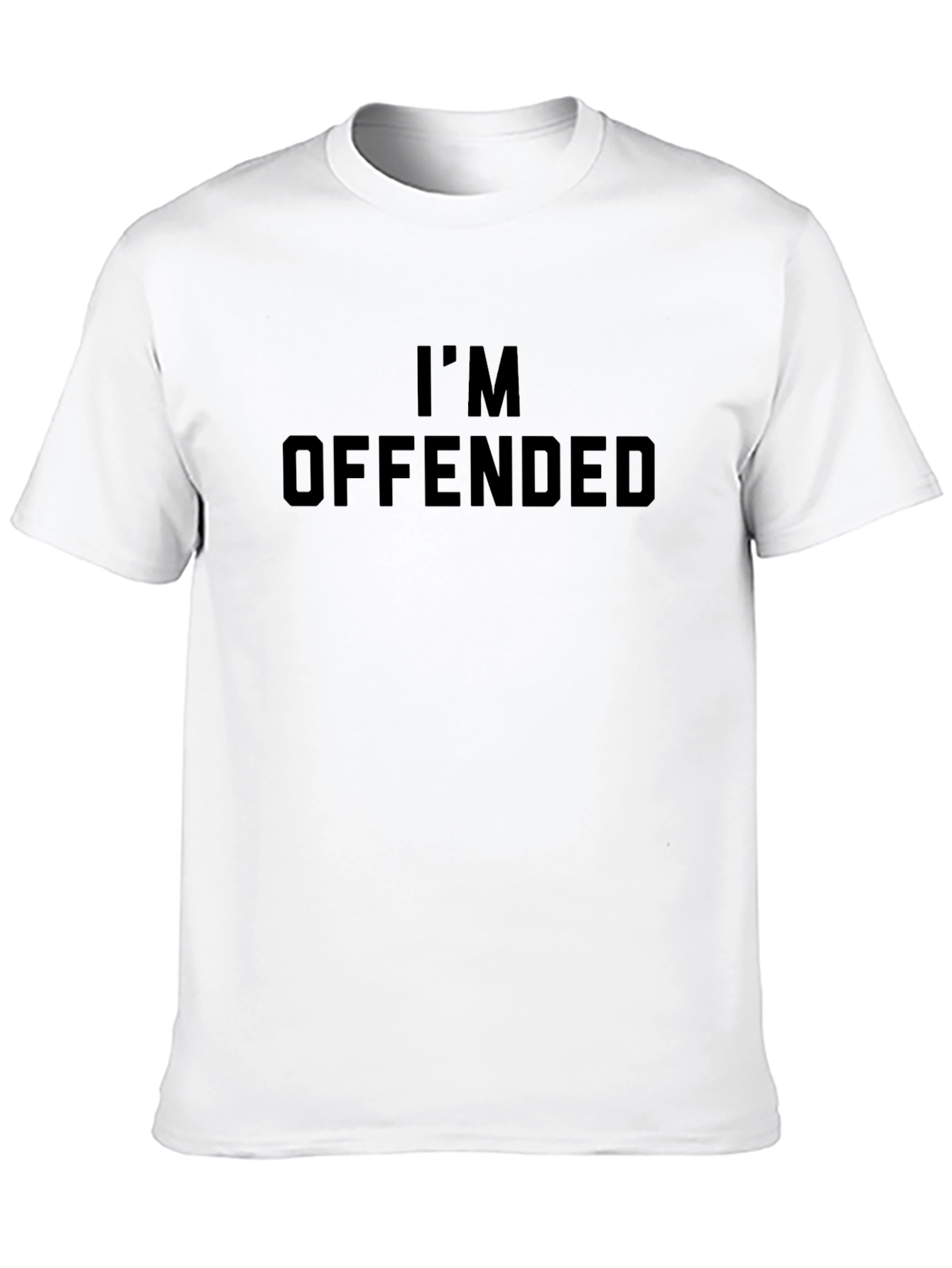 Black I'm Offended Graphic Tee - Men's Black T-Shirt view 10