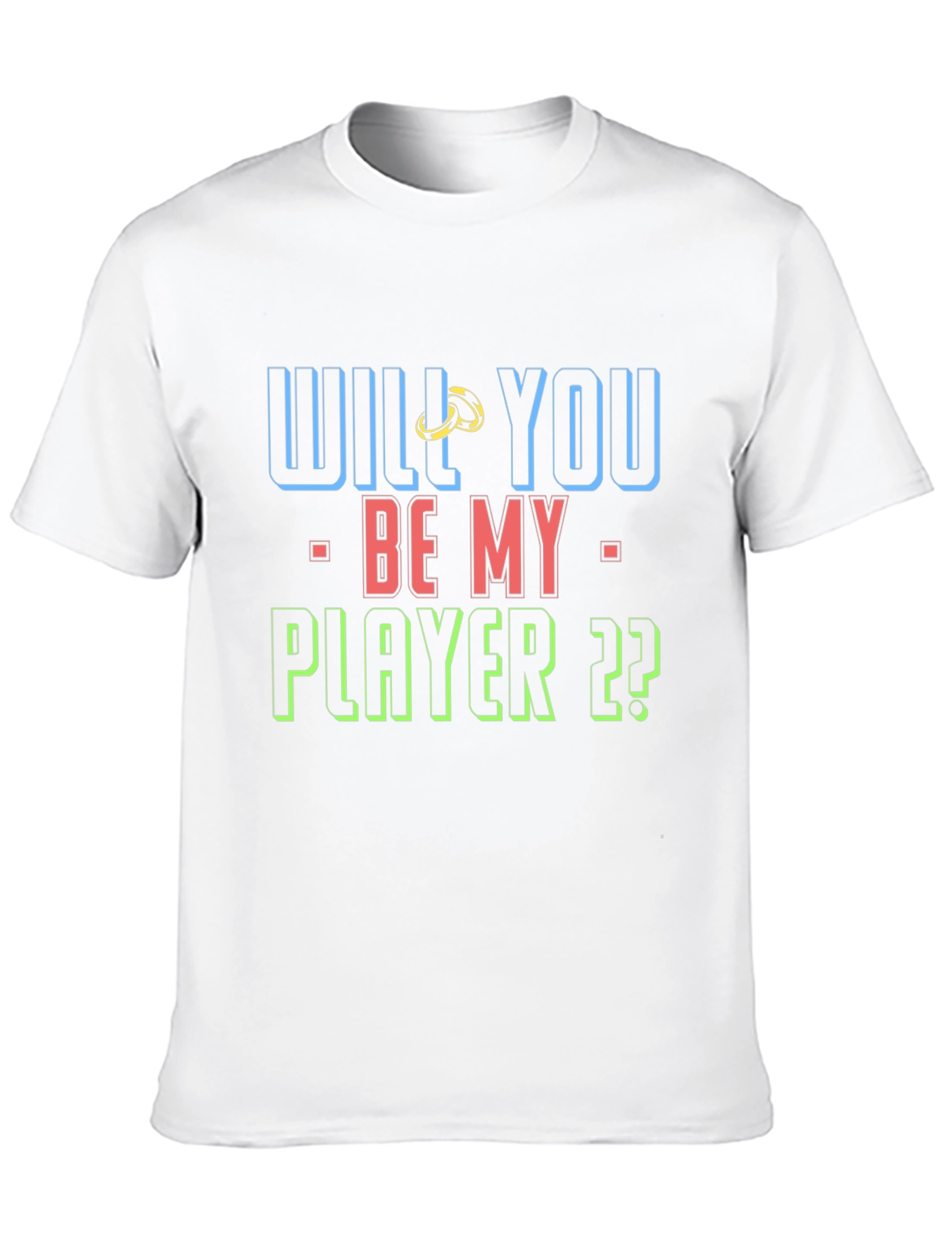 Black Will You Be My Player T-Shirt view 10