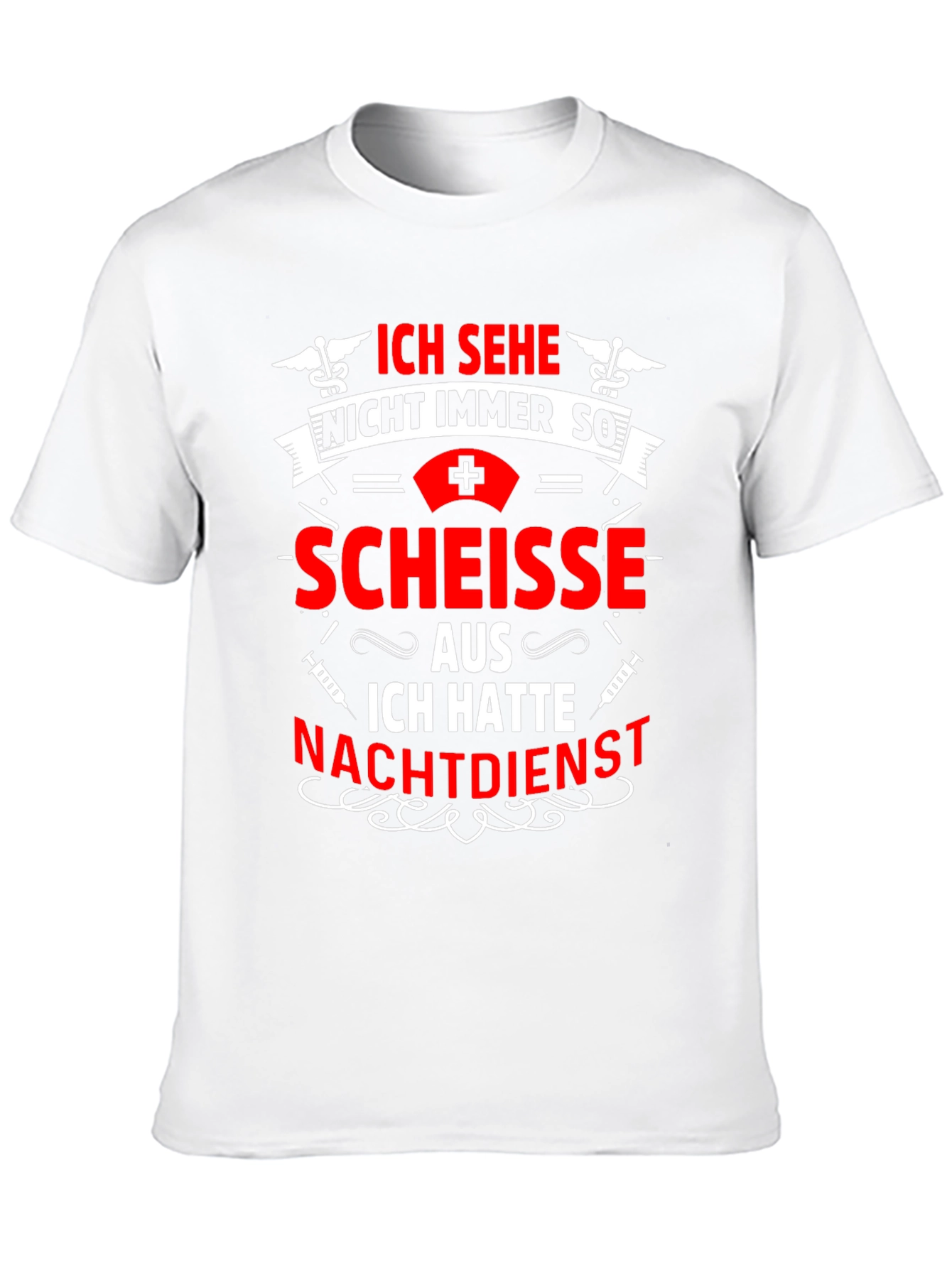 Black Funny Nurse Night Shift T-Shirt - Ich Sehe Nicht Immer So! view 10