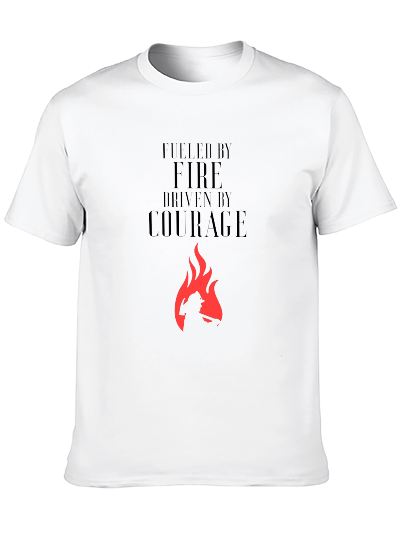 Black Fueled By Fire Courage T-Shirt view 10