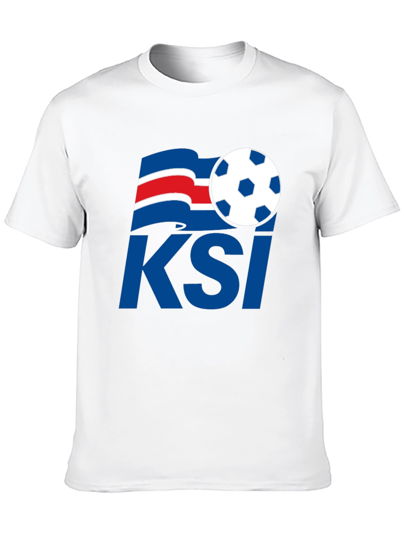 Black Iceland Soccer KSI T-Shirt - Black, Graphic Print view 10