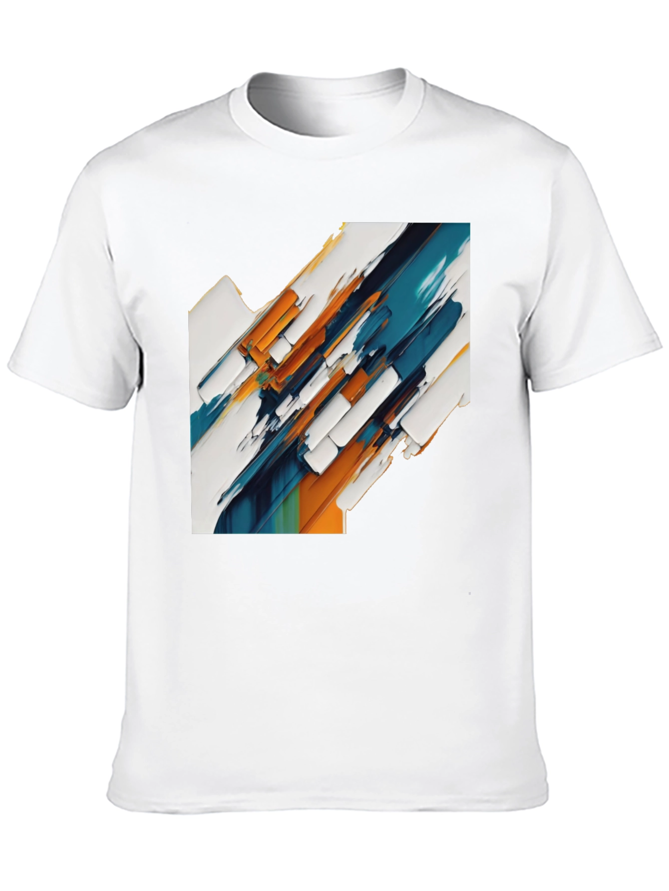Black Abstract Art Graphic Tee - Modern Style view 10