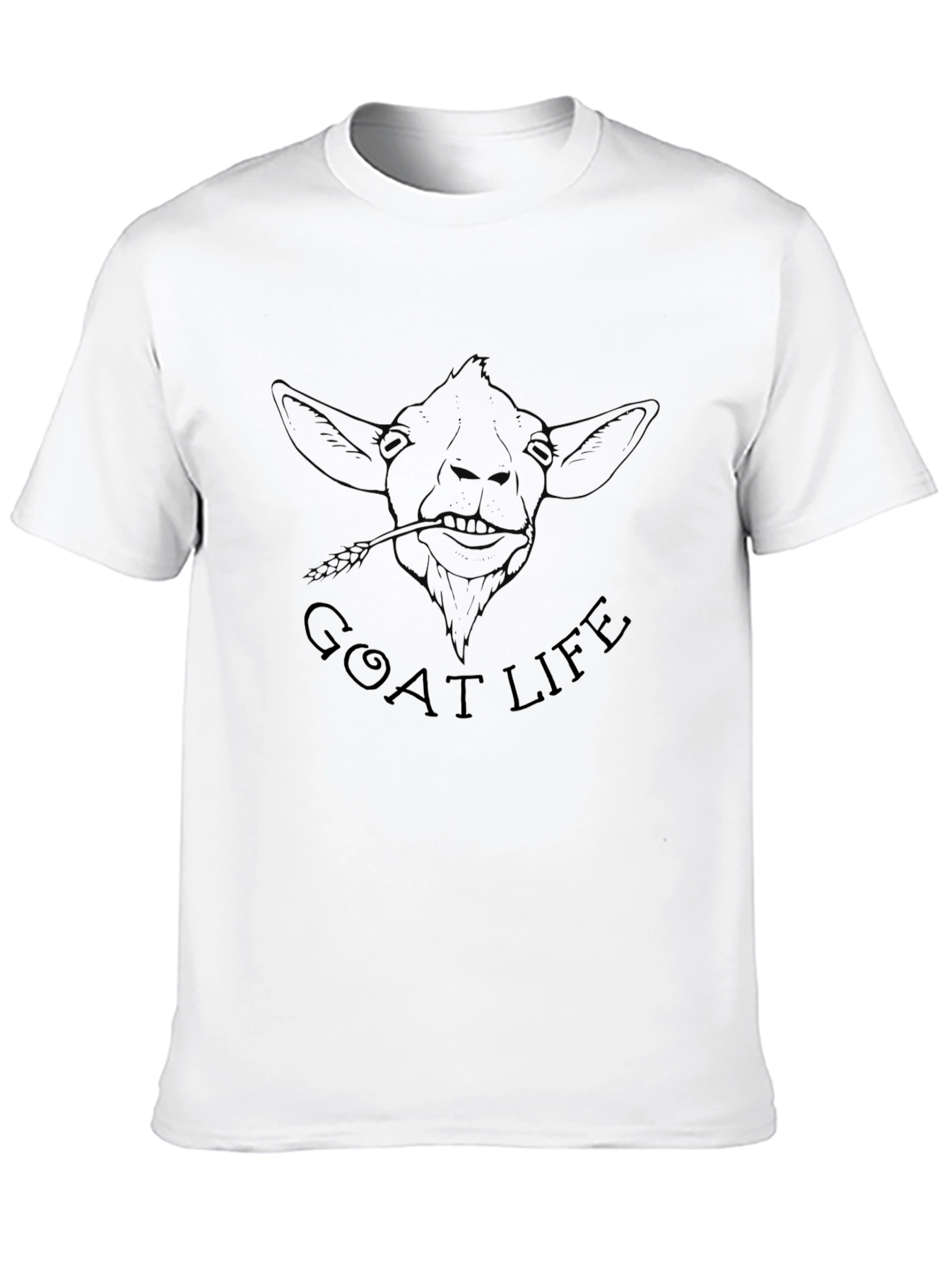 Black Goat Life Graphic Tee - Classic Black T-Shirt view 10
