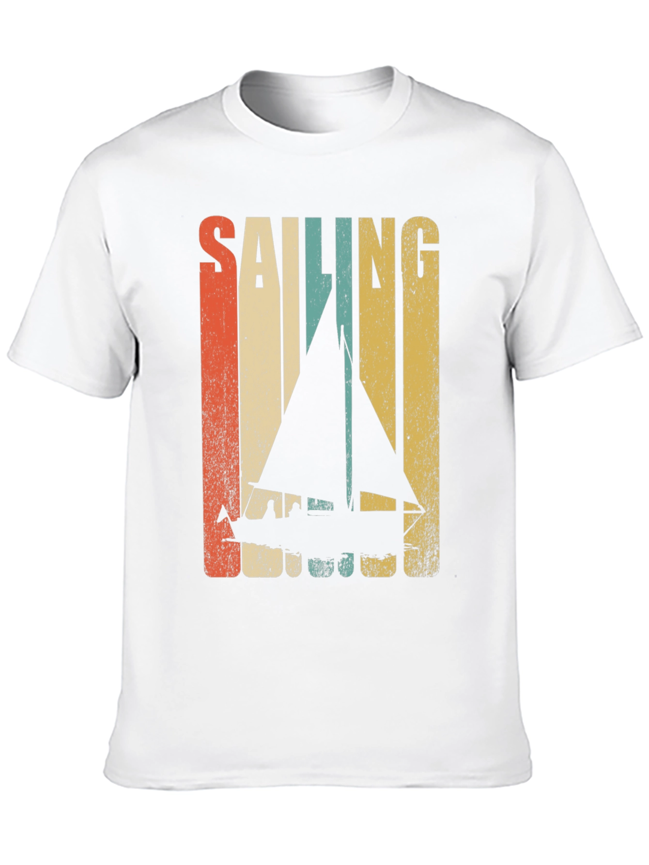 Black Sailing Retro T-Shirt view 10