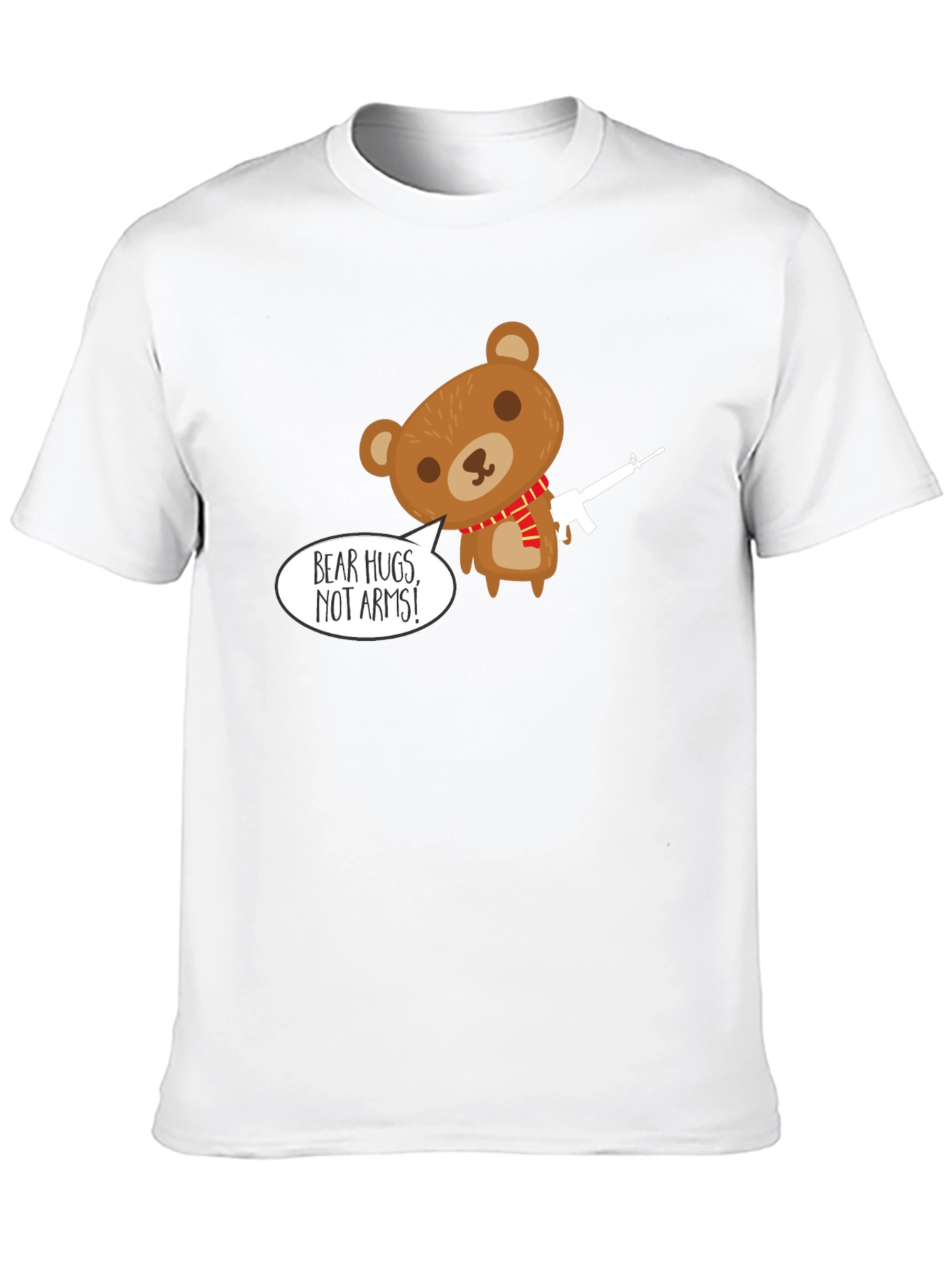 Black Bear Hugs Not Arms T-Shirt - Graphic Tee view 10