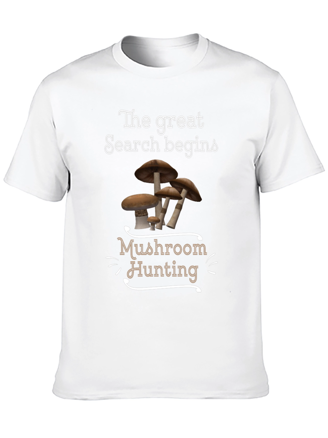 Black Mushroom Hunting Graphic Tee view 10