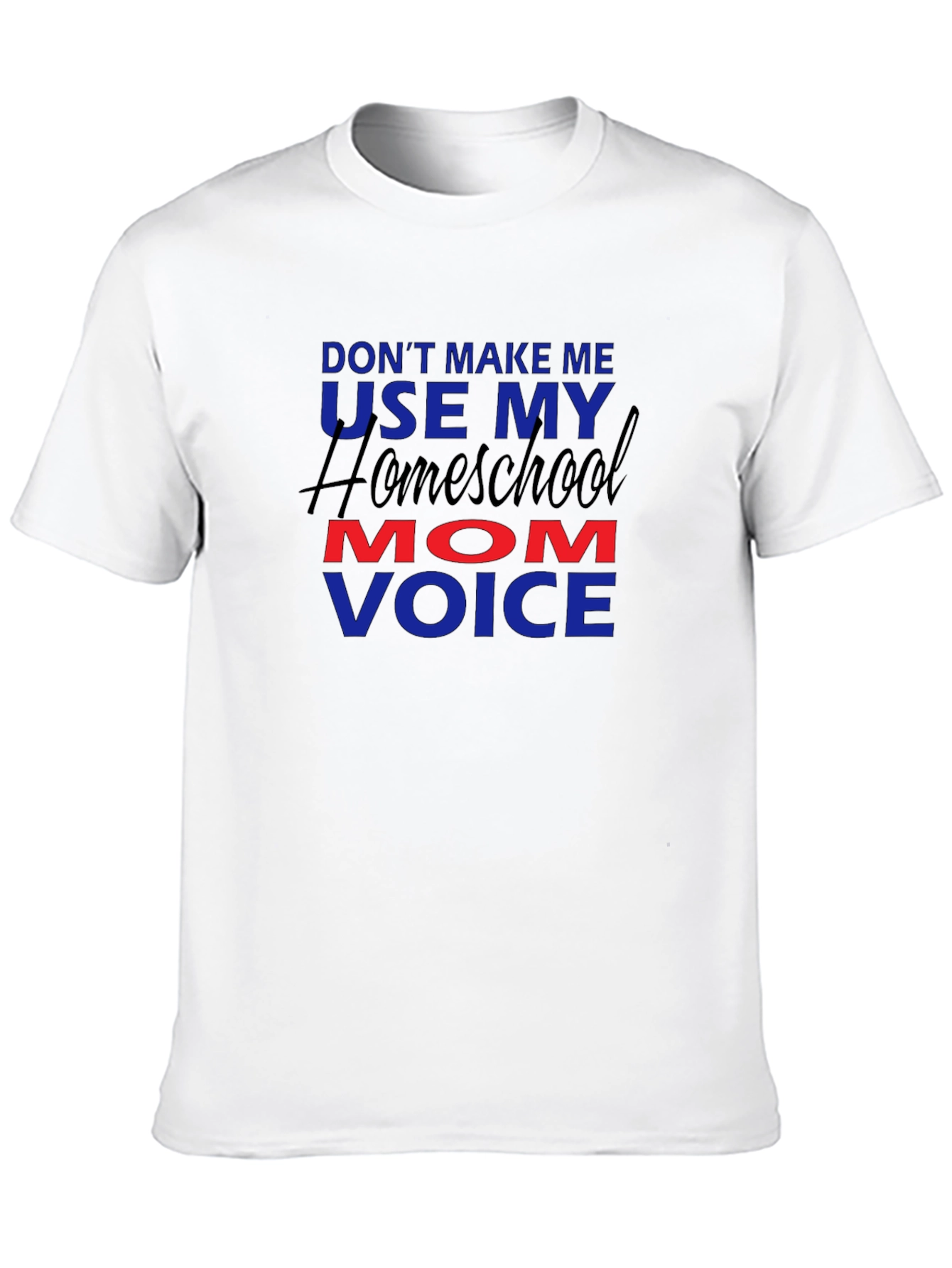 Black Homeschool Mom Voice Graphic Tee - Unisex Fit view 10
