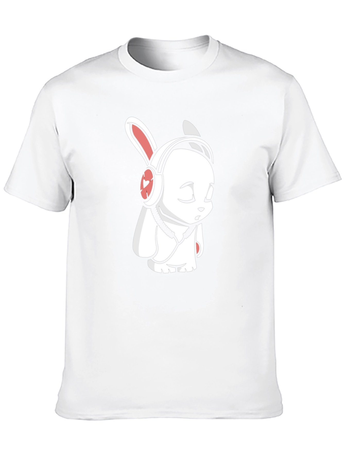Black Cool Rabbit Tee - Black Graphic T-Shirt view 10