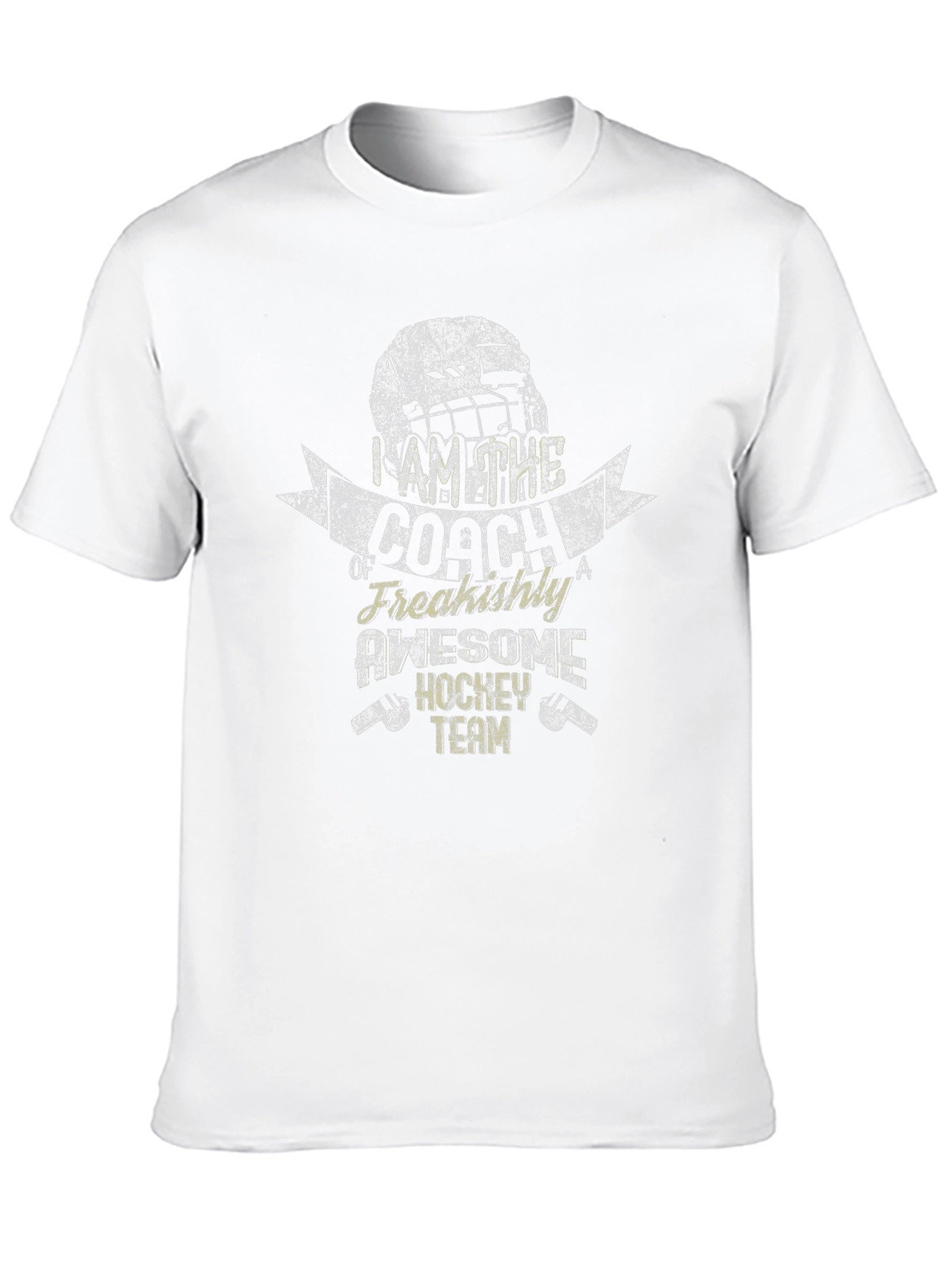 Black Awesome Hockey Coach Graphic Tee view 10