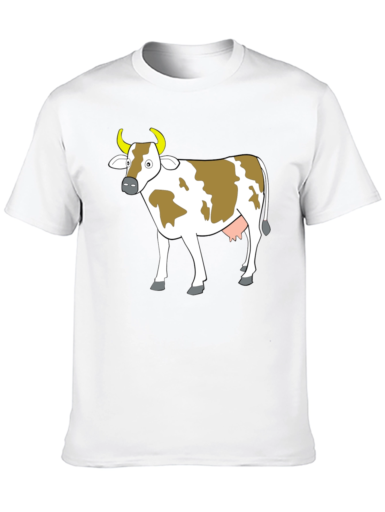 Black Cow Graphic Tee - Black Unisex T-Shirt view 10