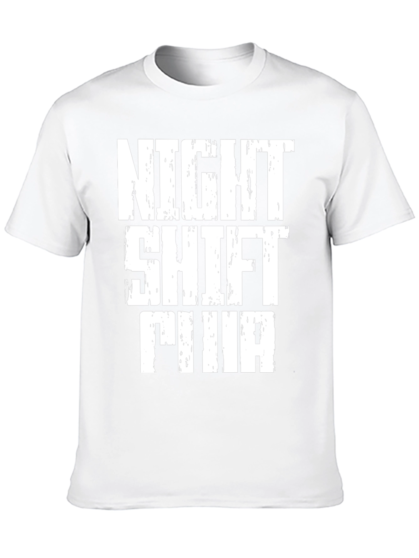 Black Night Shift FINA Graphic Tee - Black Cotton T-Shirt view 10