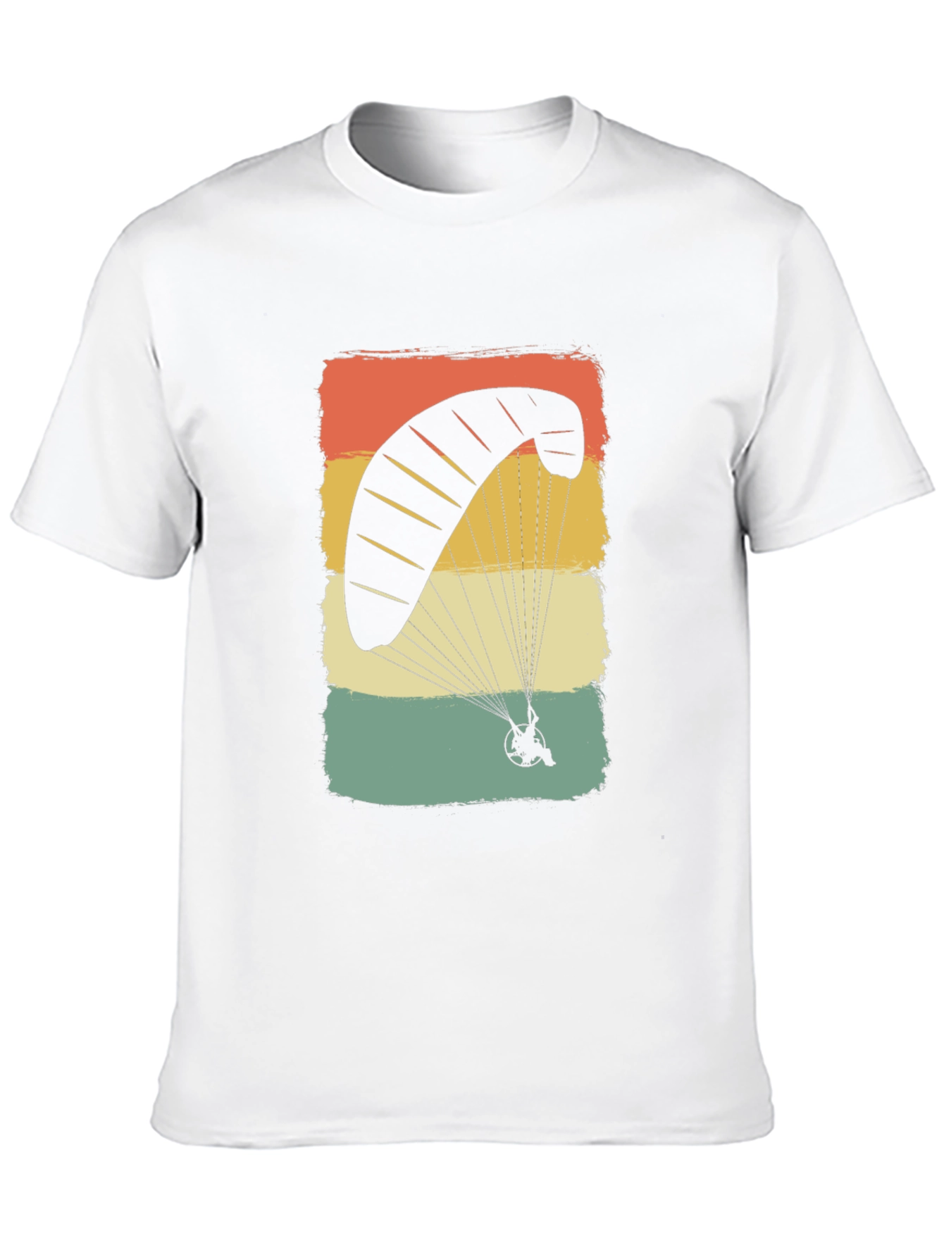 Black Vintage Paragliding T-Shirt | Retro Powered Parachute Tee view 10