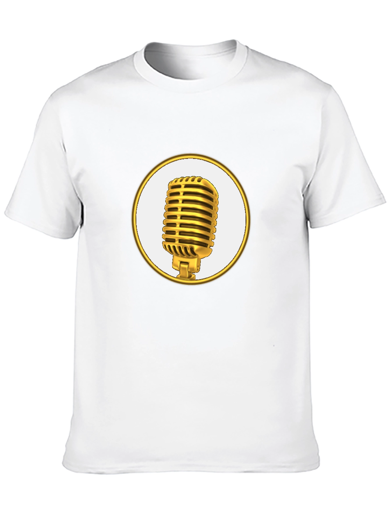 Black Retro Microphone Graphic Tee - Stylish & Comfortable view 10