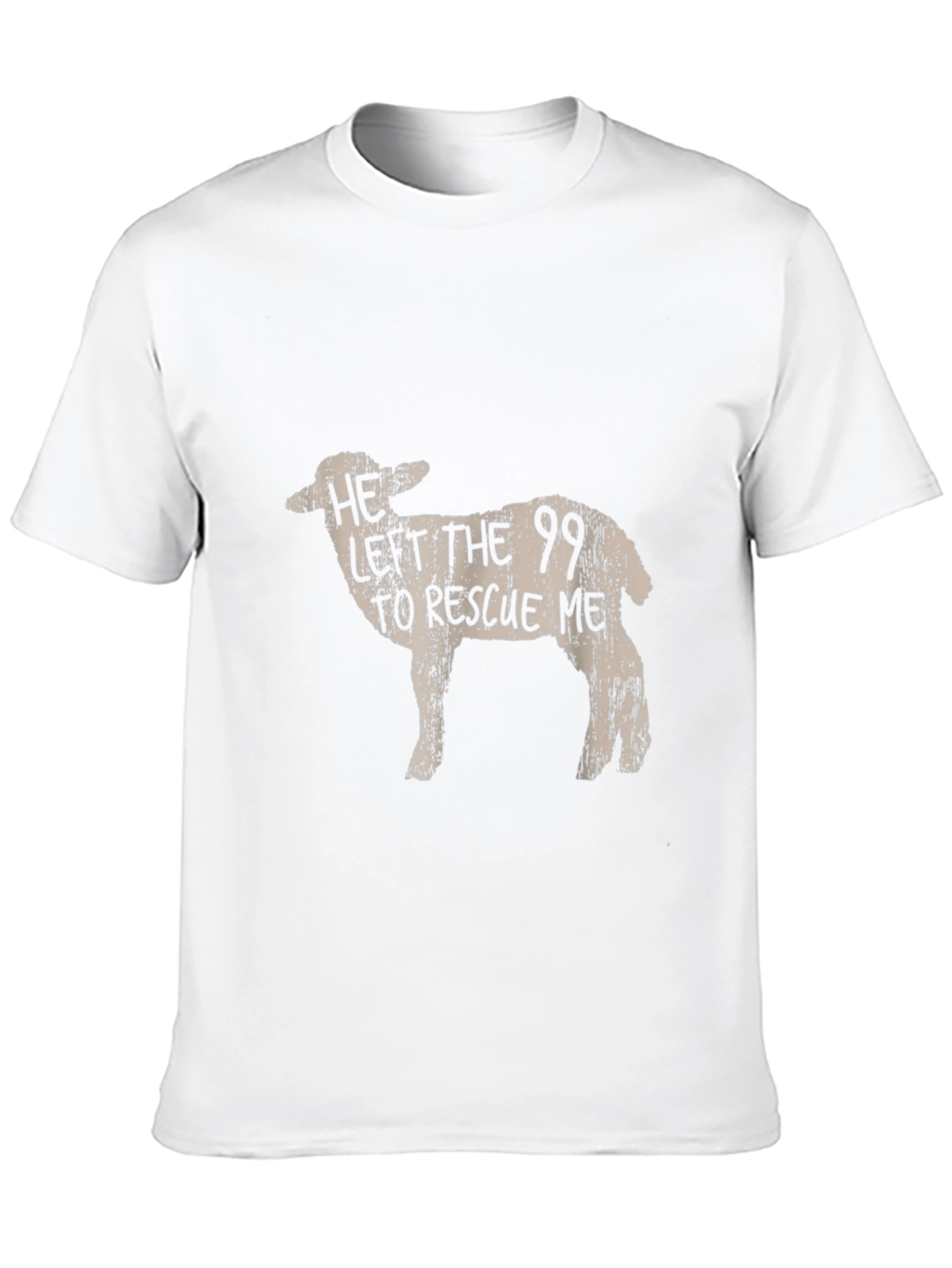 Black He Left the 99 Sheep Graphic Tee view 10