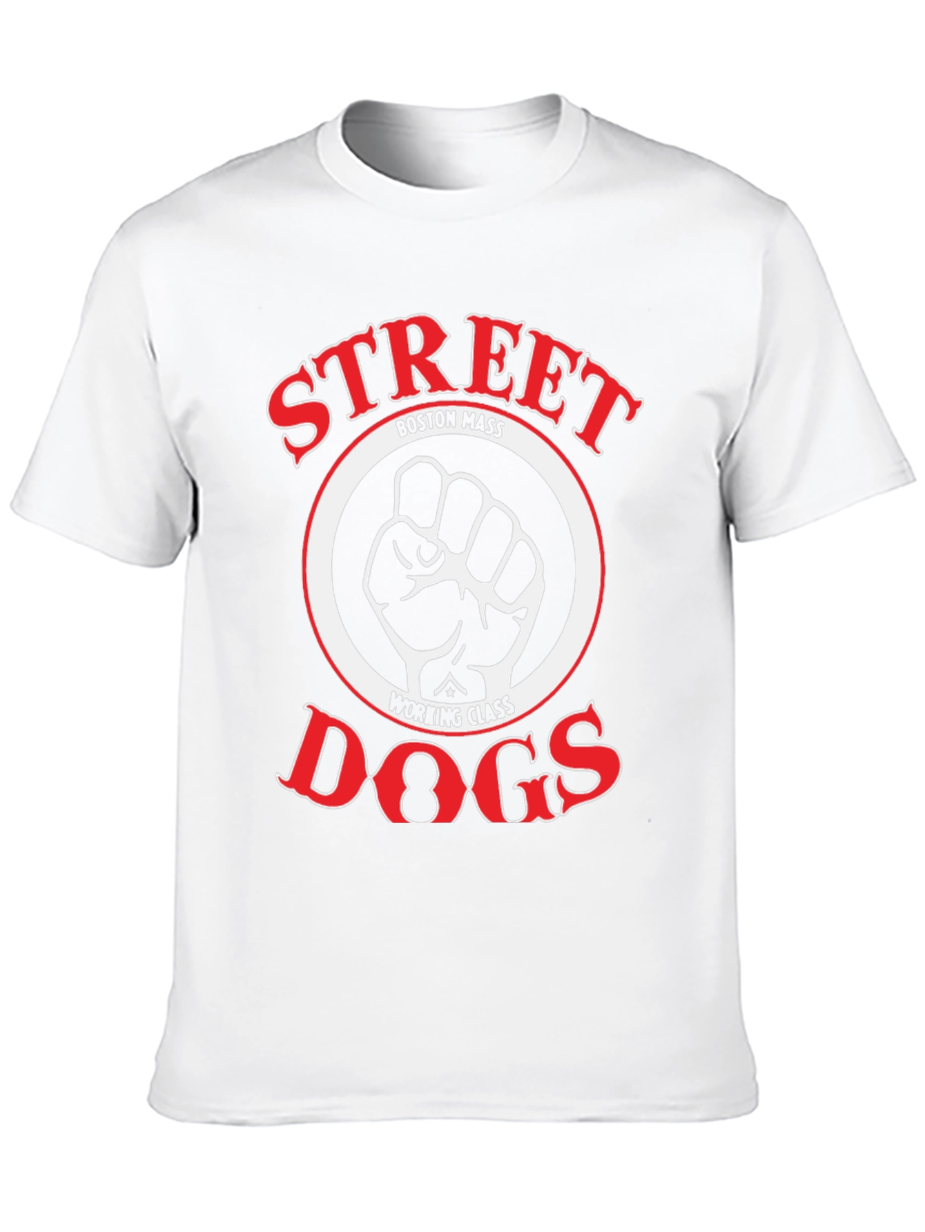 Black Street Dogs Boston Mass Working Class T-Shirt view 10