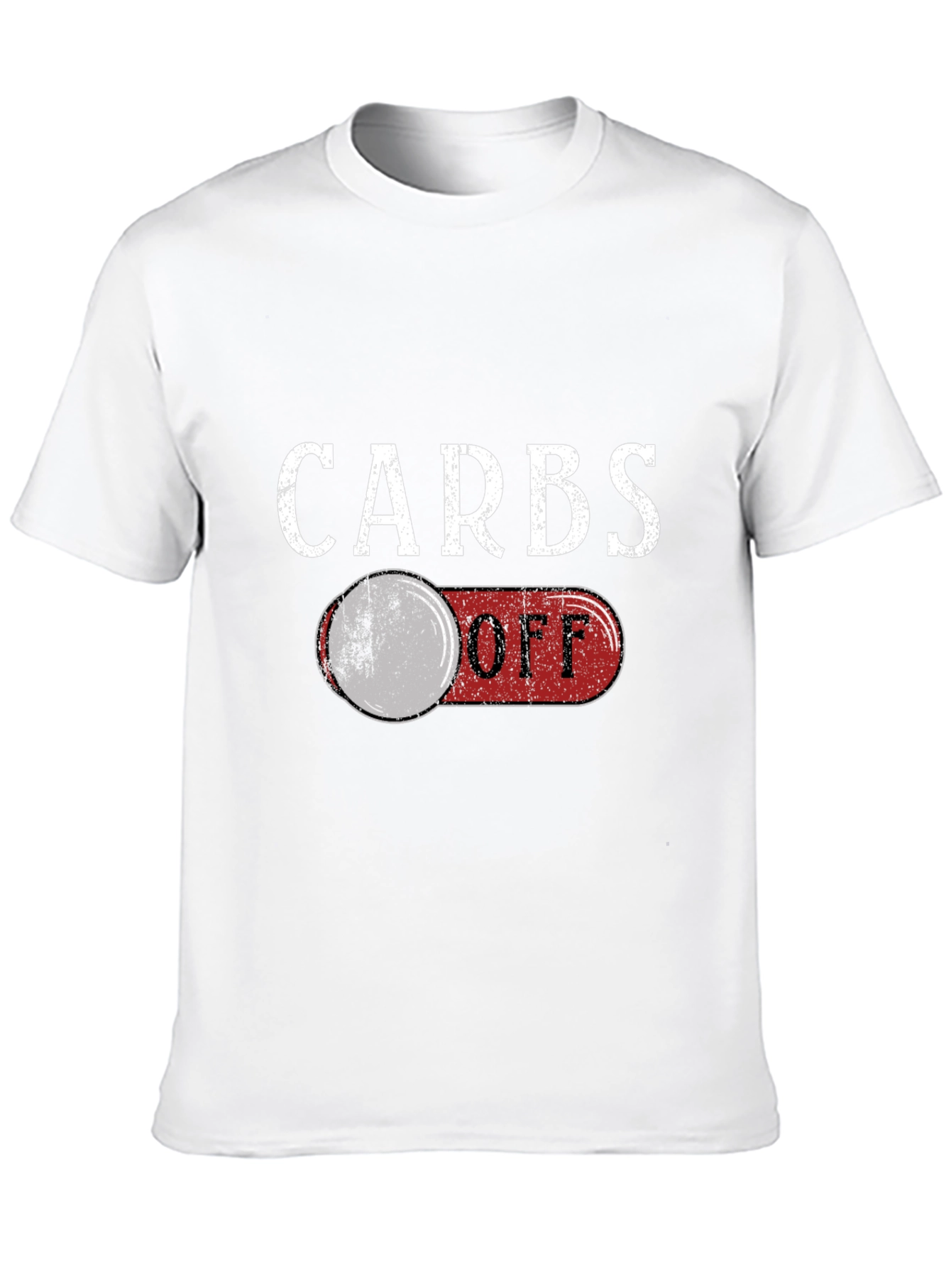 Black Carbs Off Funny Graphic T-Shirt view 10