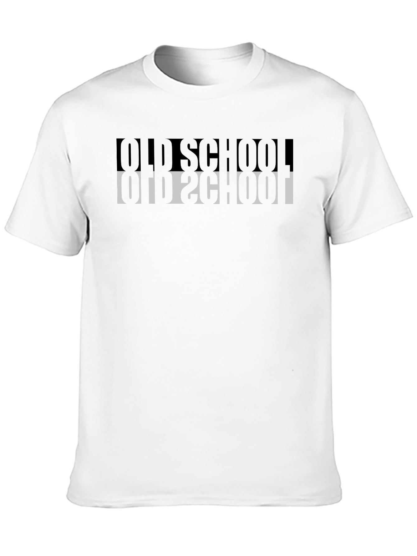 Black Old School T-Shirt - Retro Design view 10