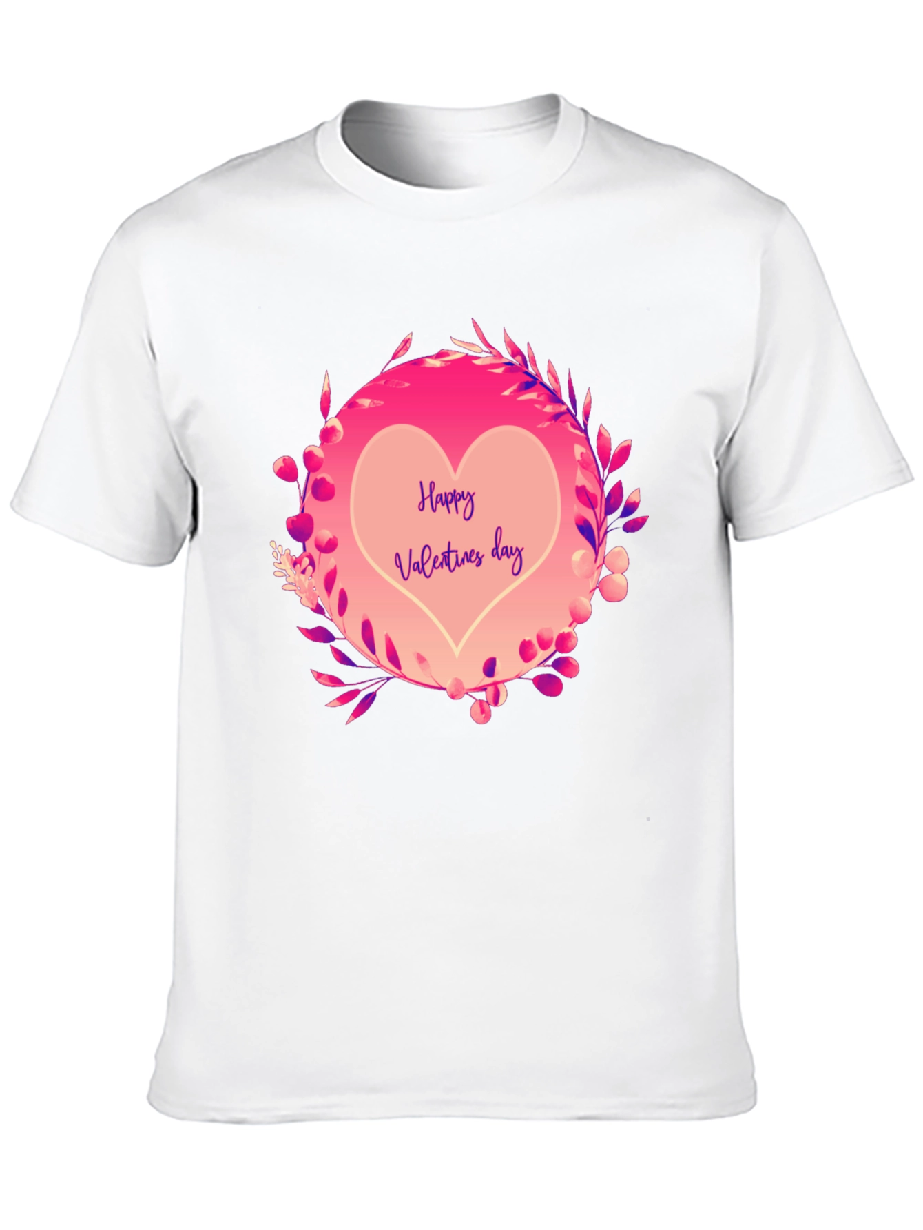 Black Happy Valentine's Day Heart Graphic Tee - Black view 10