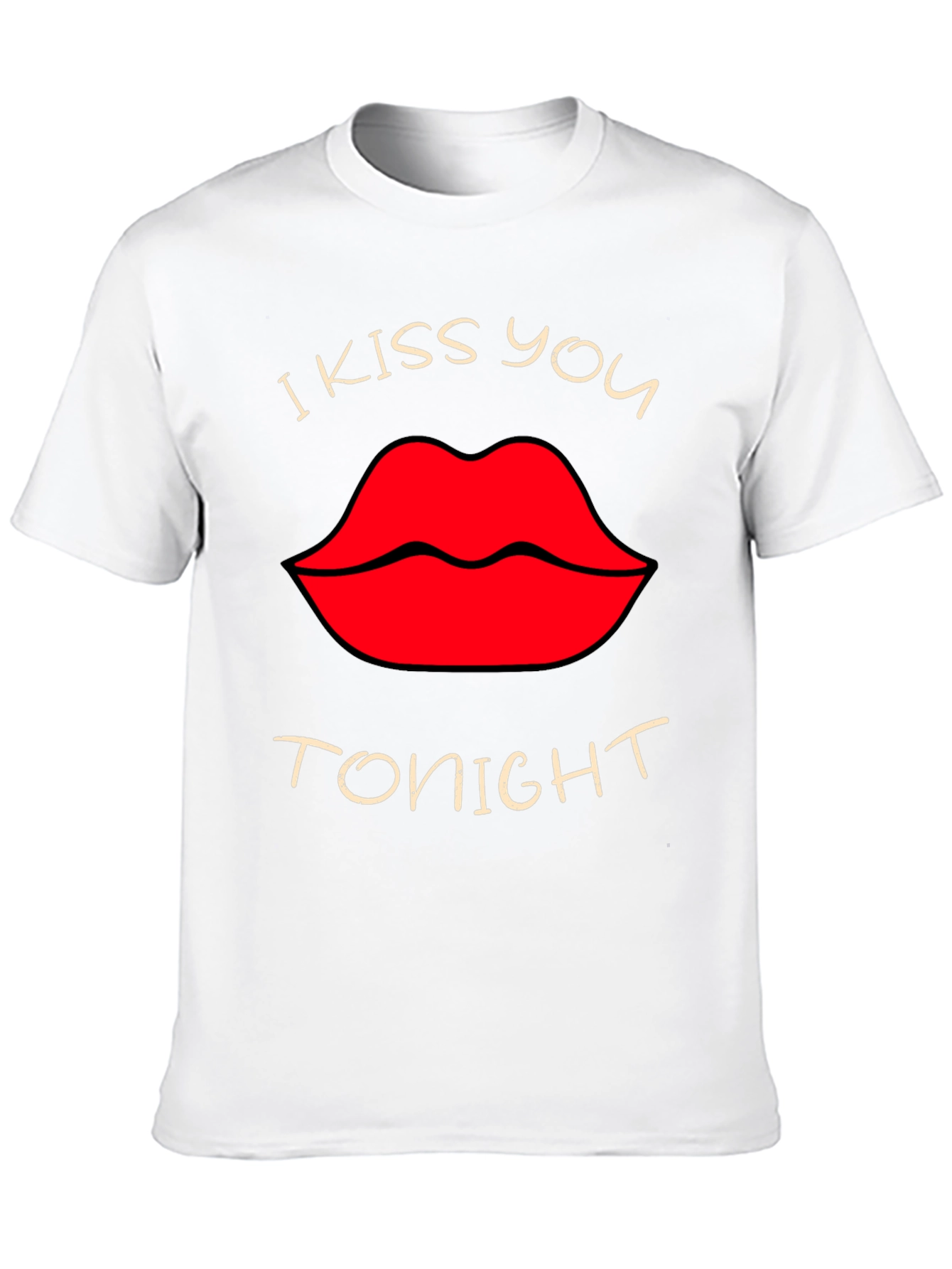 Black I Kiss You Tonight Graphic T-Shirt - Black view 10