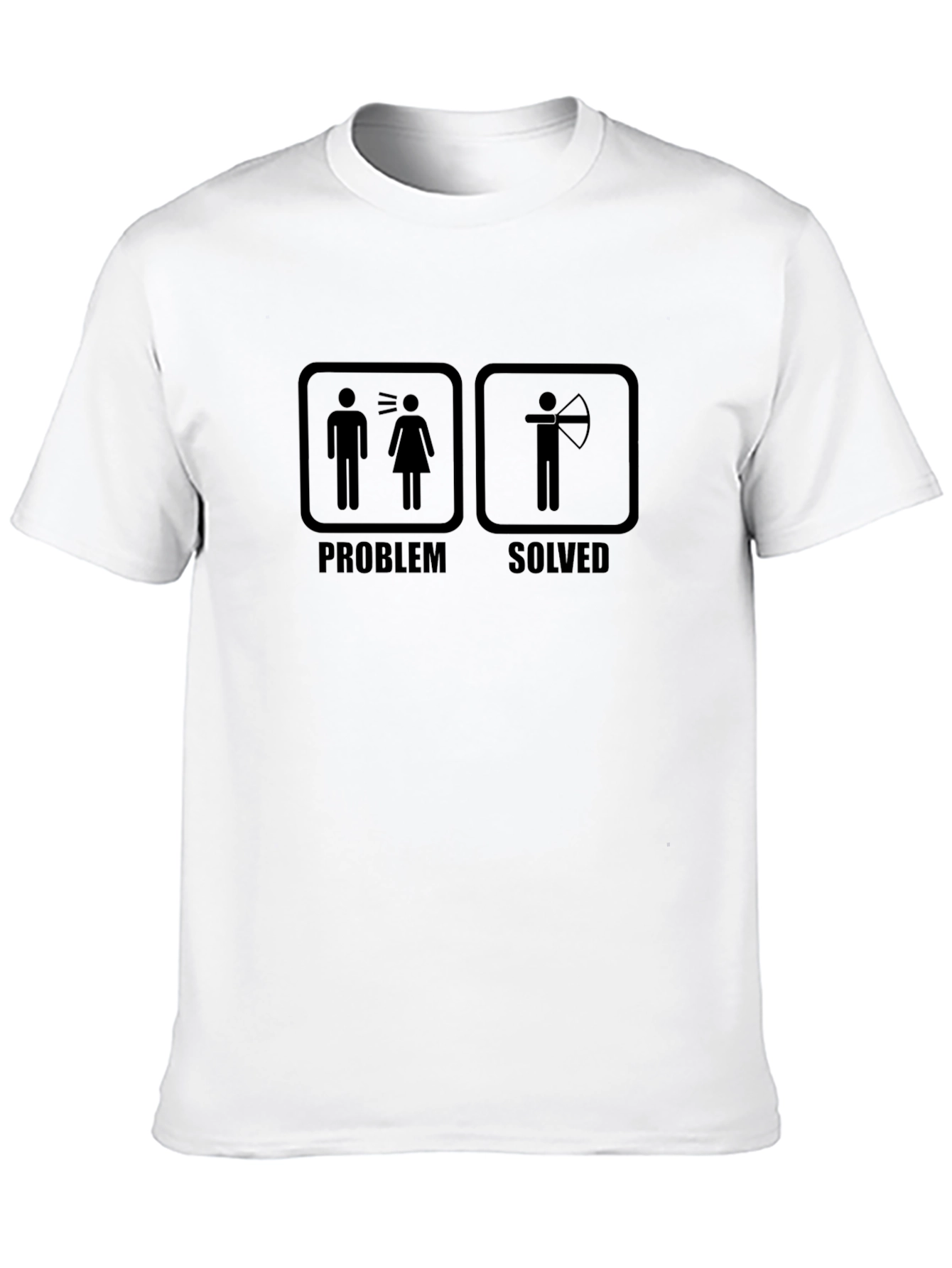 Black Problem Solved Archer T-Shirt view 10