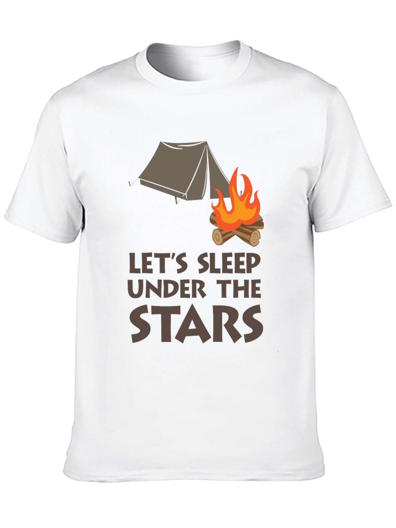 Black Let's Sleep Under the Stars Graphic Tee view 10