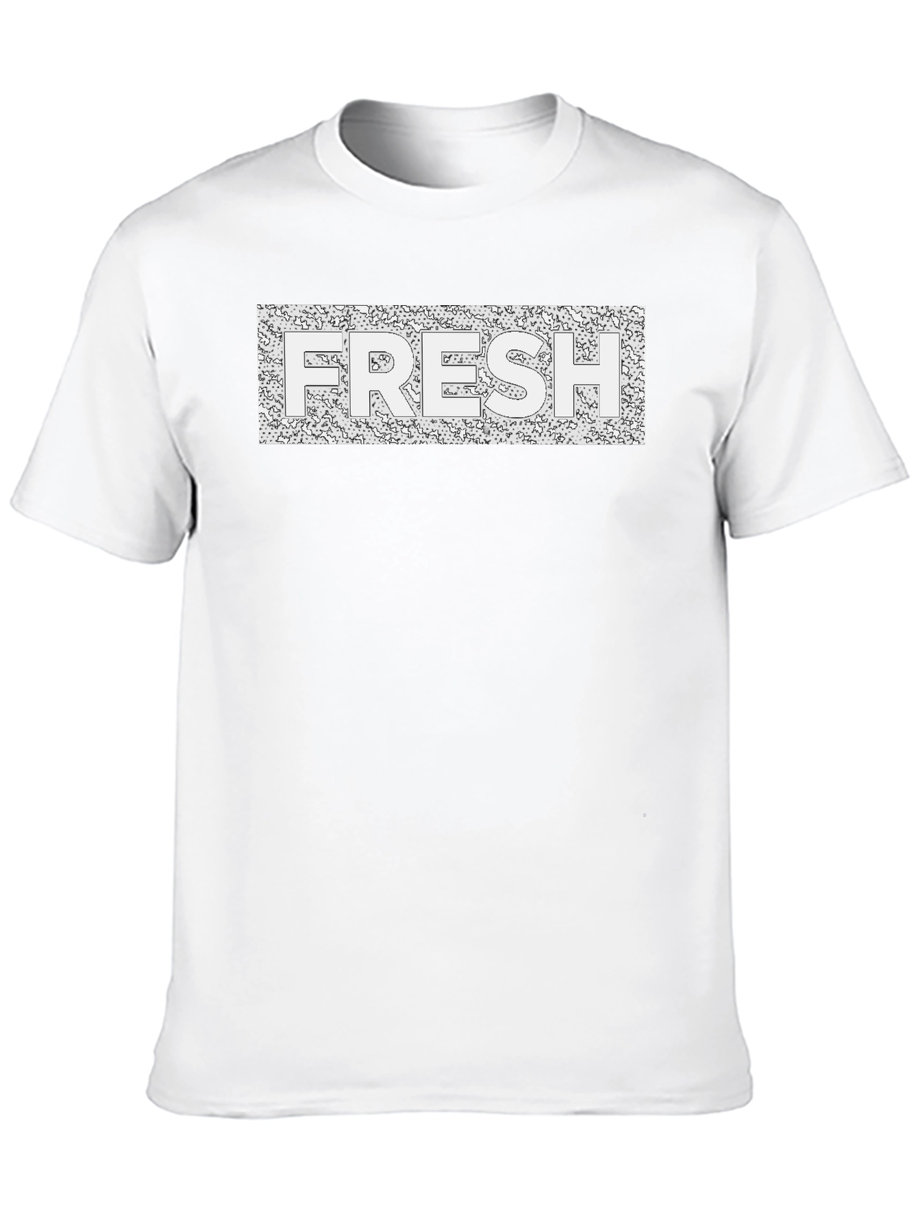 Black Fresh Graphic Tee - Modern Black T-Shirt view 10
