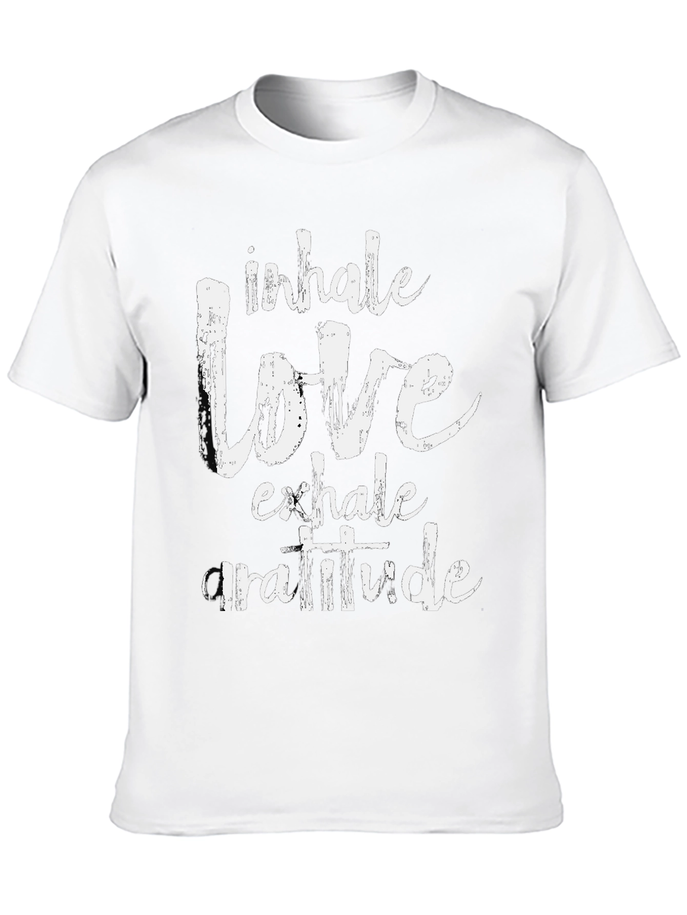 Black Inhale Love Exhale Gratitude Graphic Tee view 10