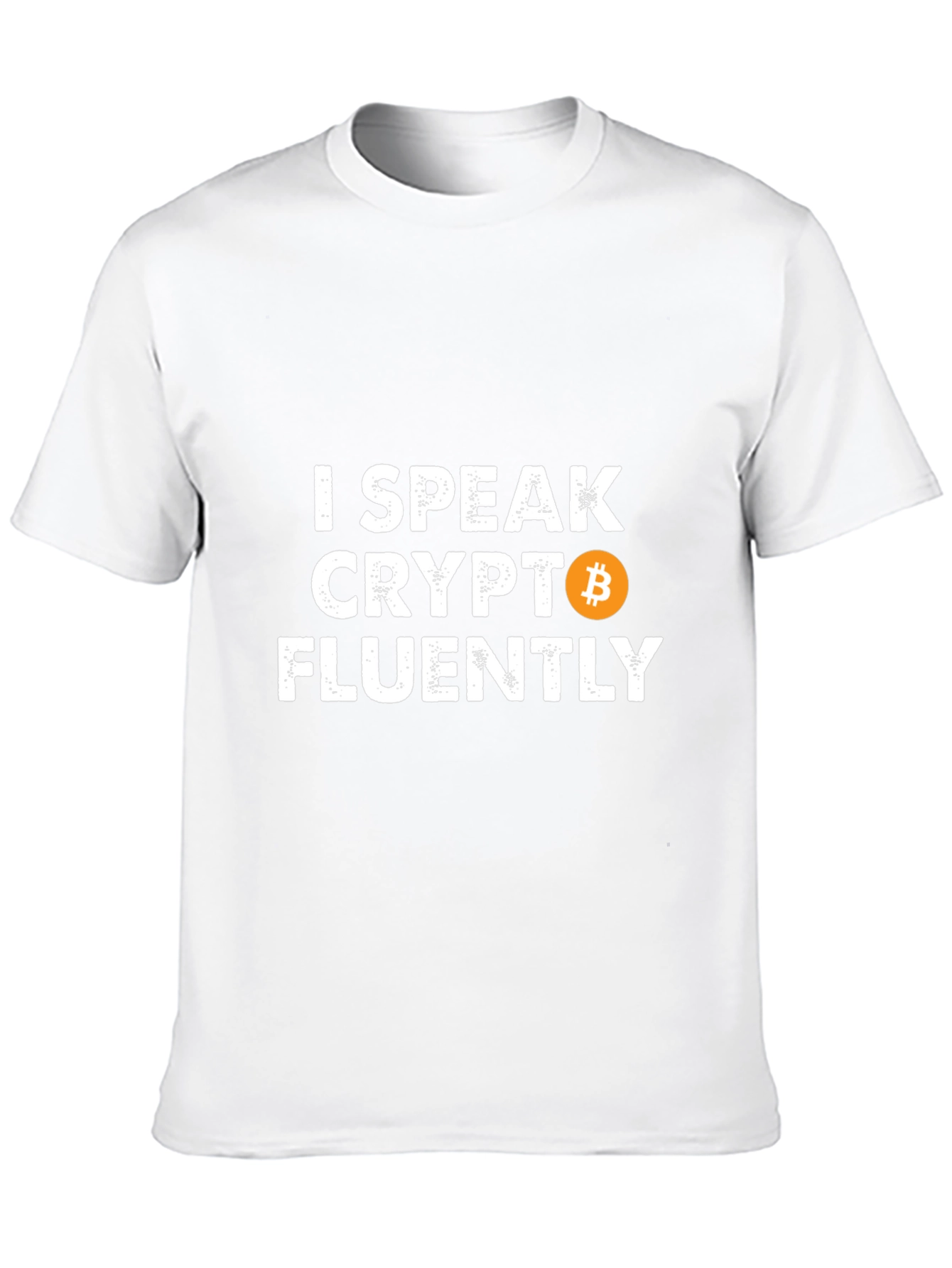 Black I Speak Crypto Fluently Bitcoin Graphic Tee view 10