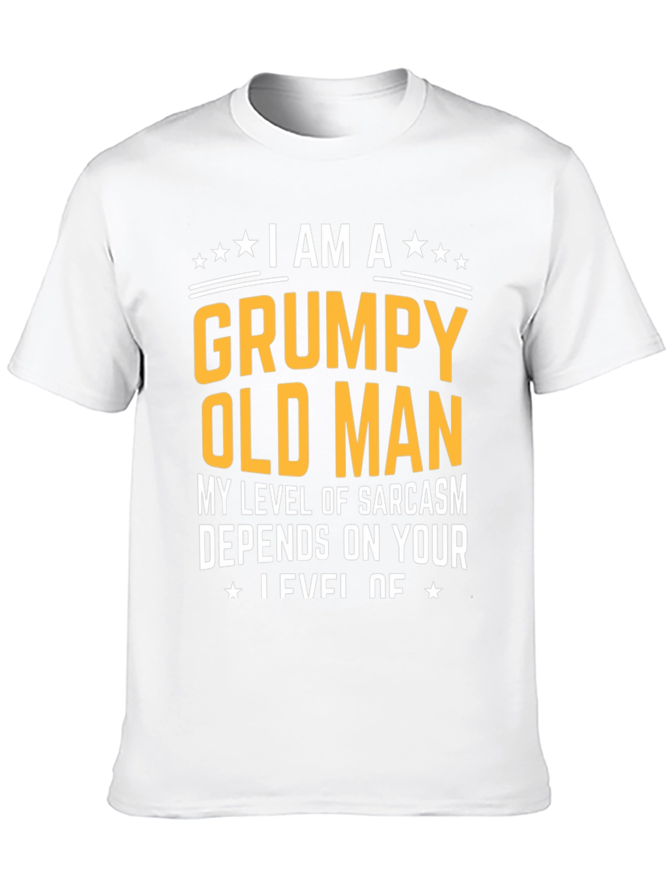 Black Grumpy Old Man Sarcasm T-Shirt - Funny Novelty Tee view 10
