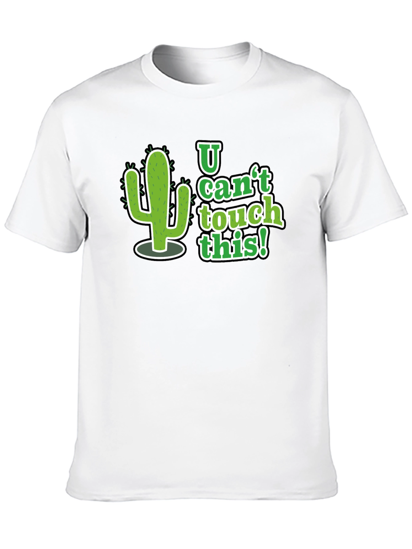 Black U Can't Touch This Cactus Graphic Tee - Black view 10