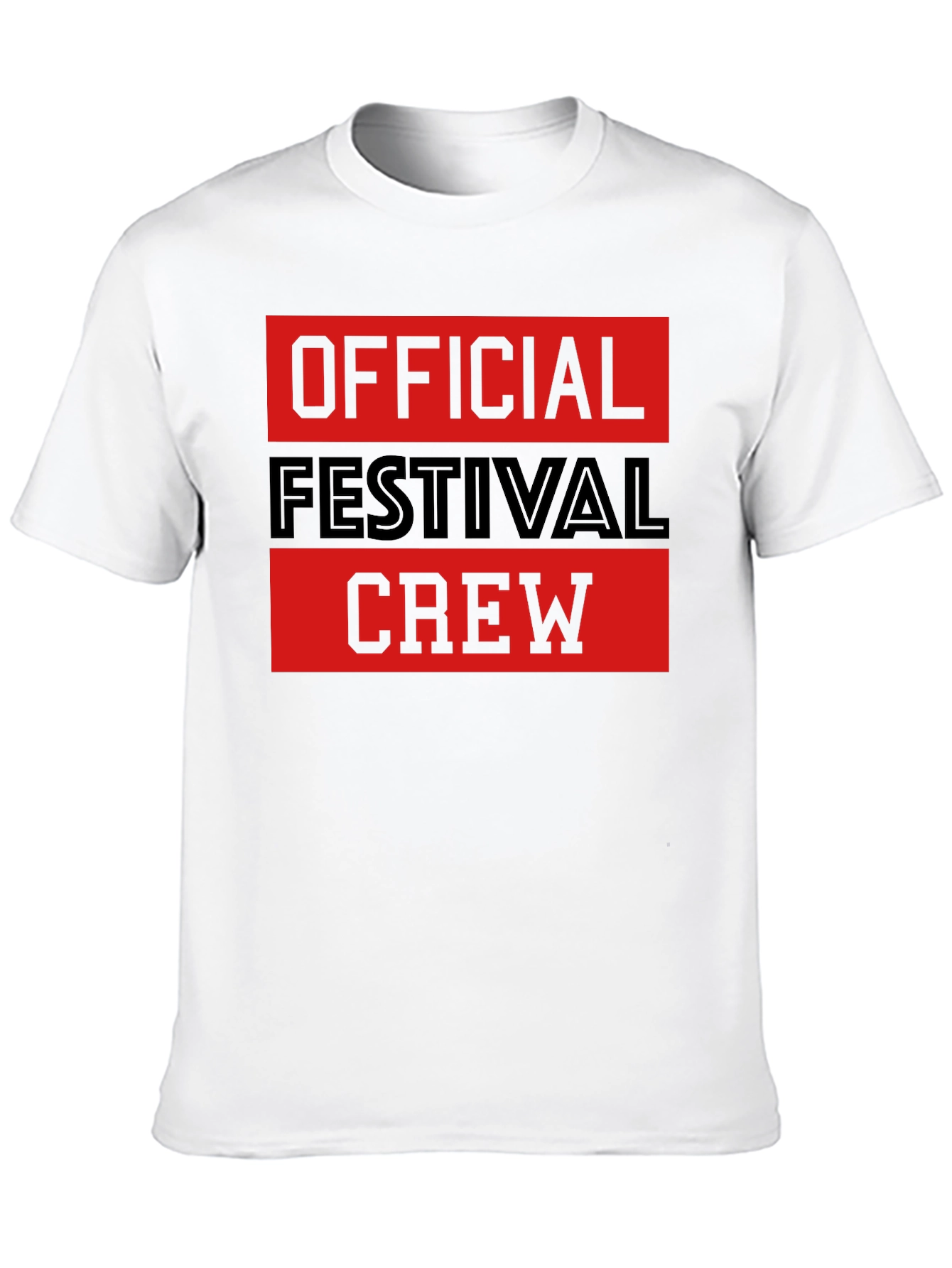 Black Official Festival Crew Black Graphic T-Shirt view 10