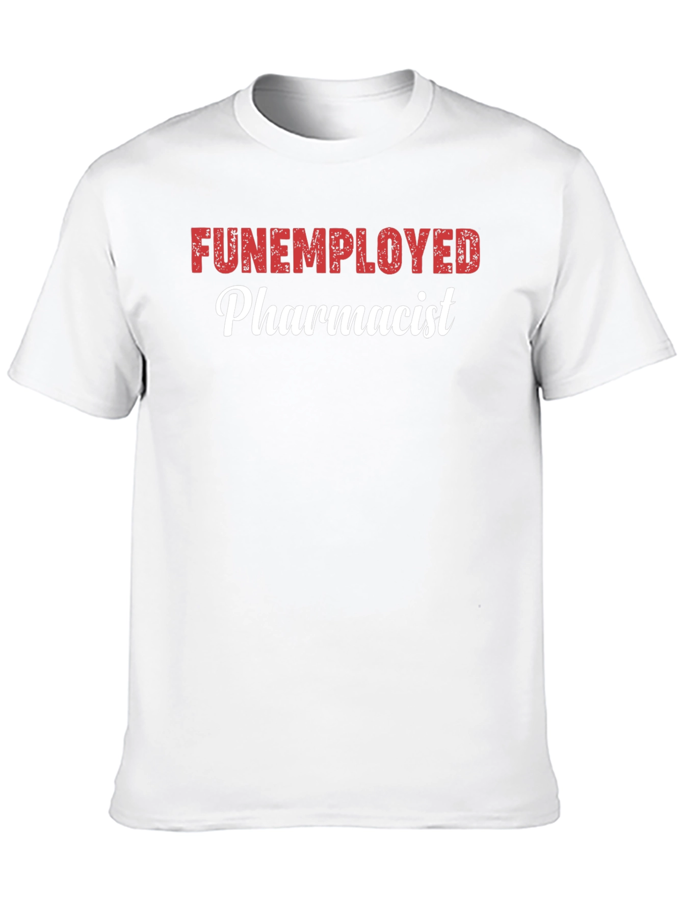 Black Funemployed Pharmacist Graphic Tee - Novelty Shirt view 10