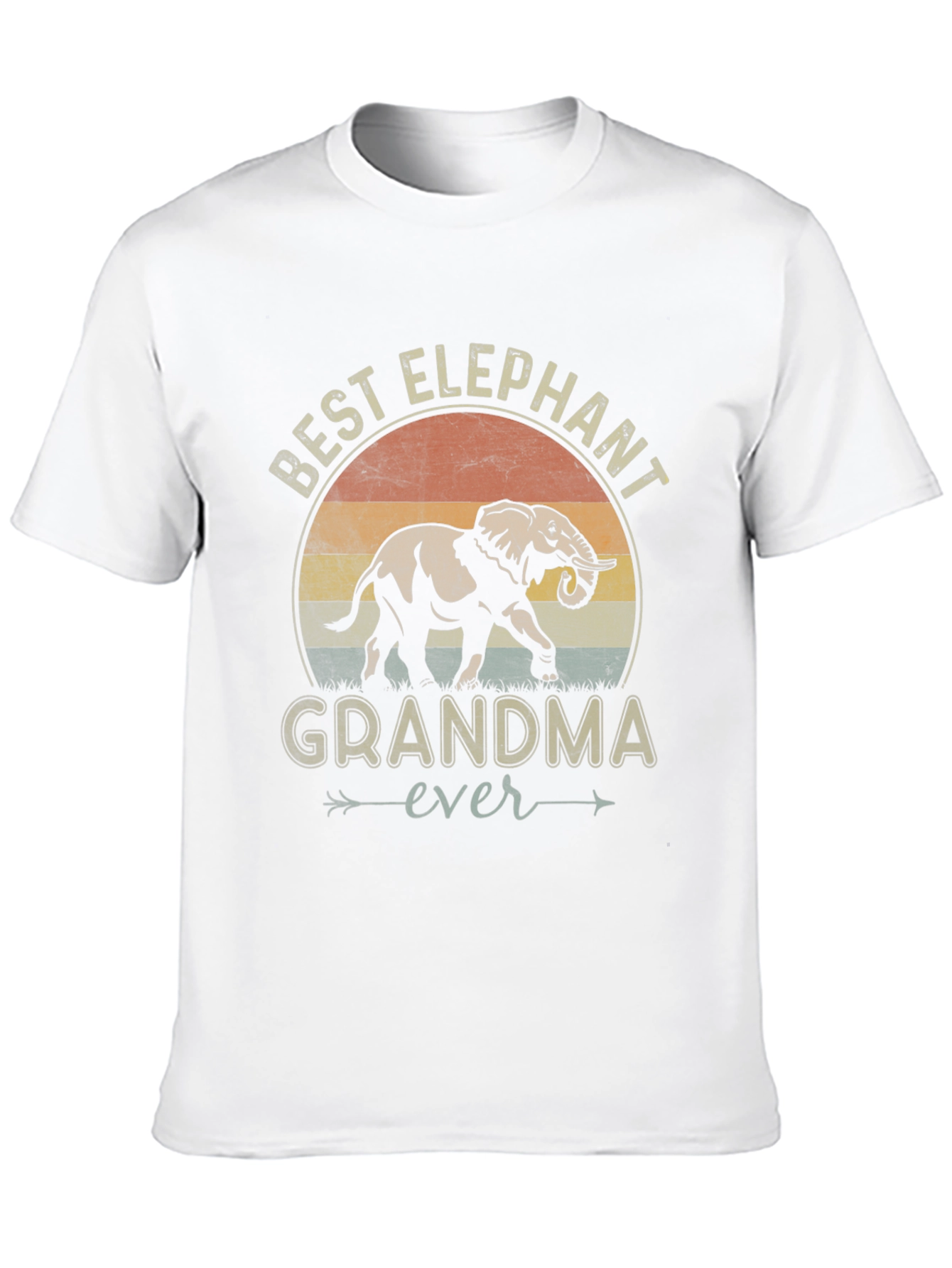 Black Best Elephant Grandma Ever Graphic Tee view 10