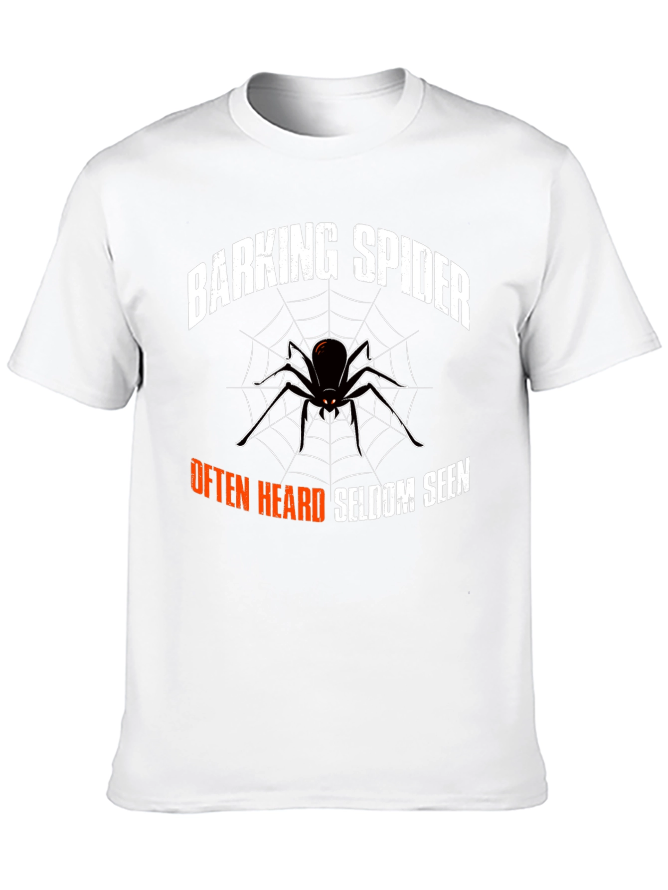 Black Barking Spider Graphic Tee - Funny Arachnid T-Shirt view 10
