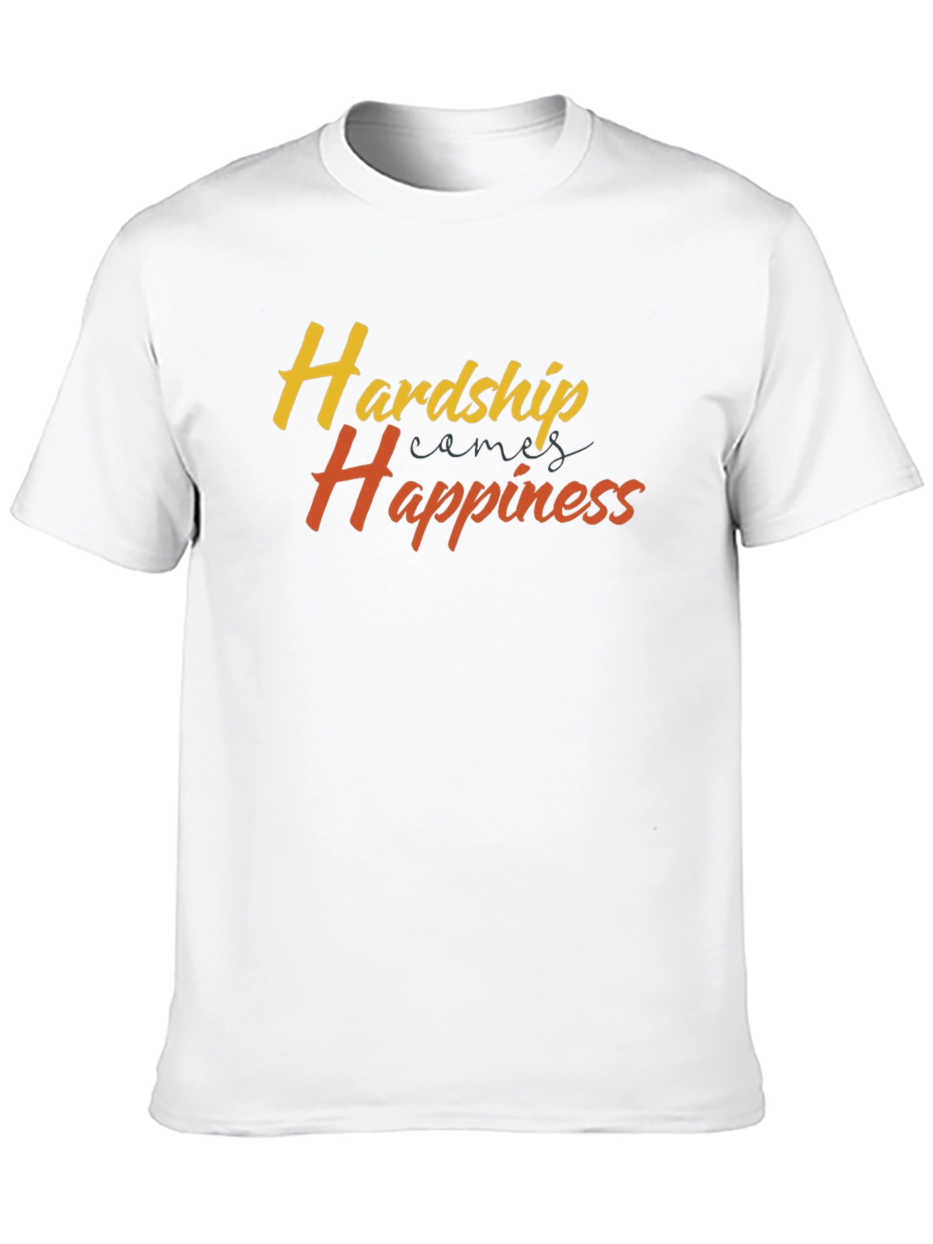 Black Hardship Happiness Graphic Tee - Comfort Fit view 10