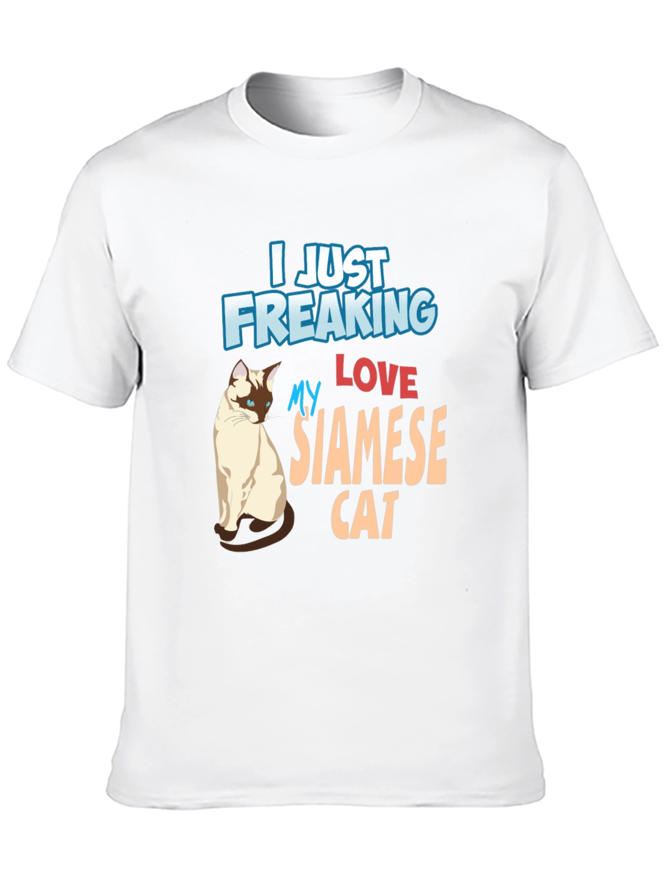 Black Siamese Cat Lover Black T-Shirt view 10