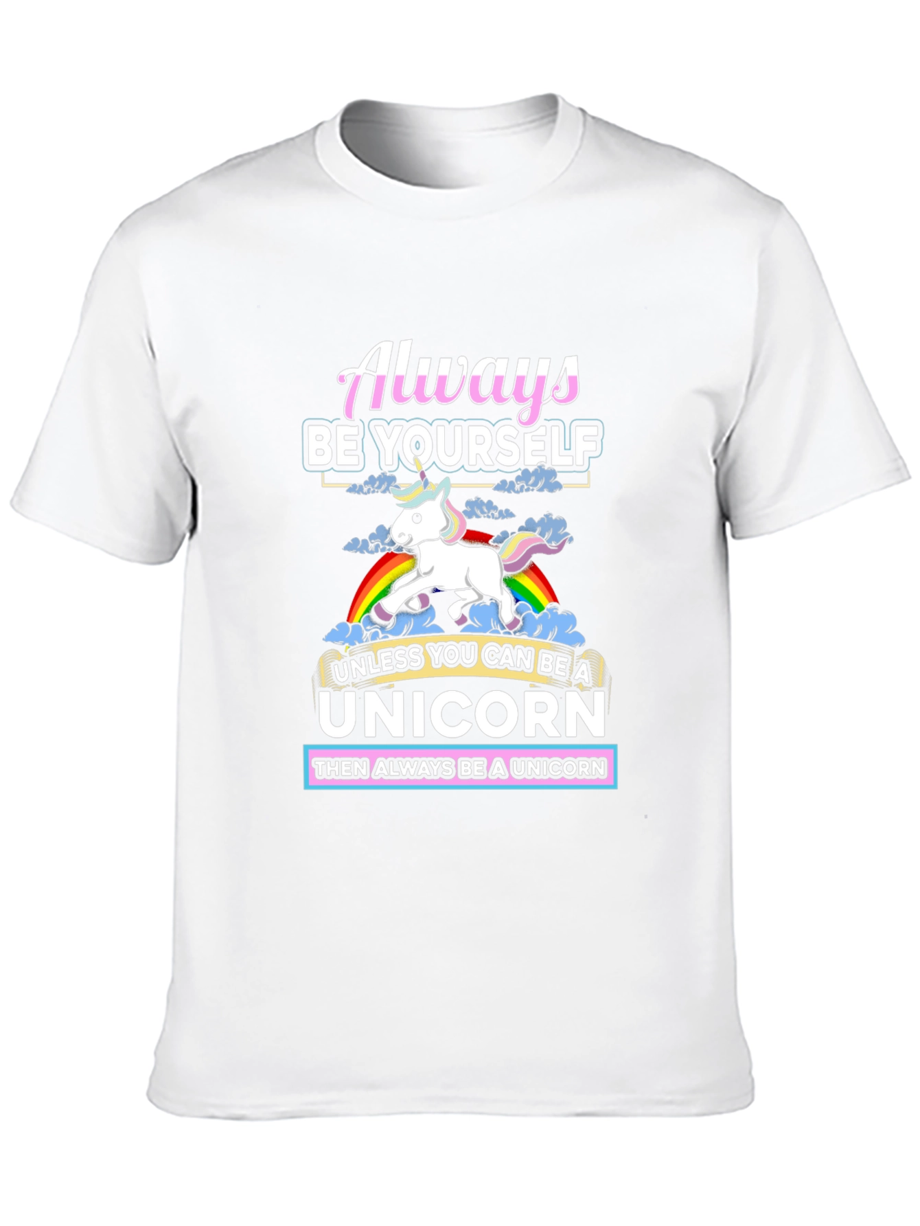 Black Always Be Yourself Unless Unicorn T-Shirt view 10