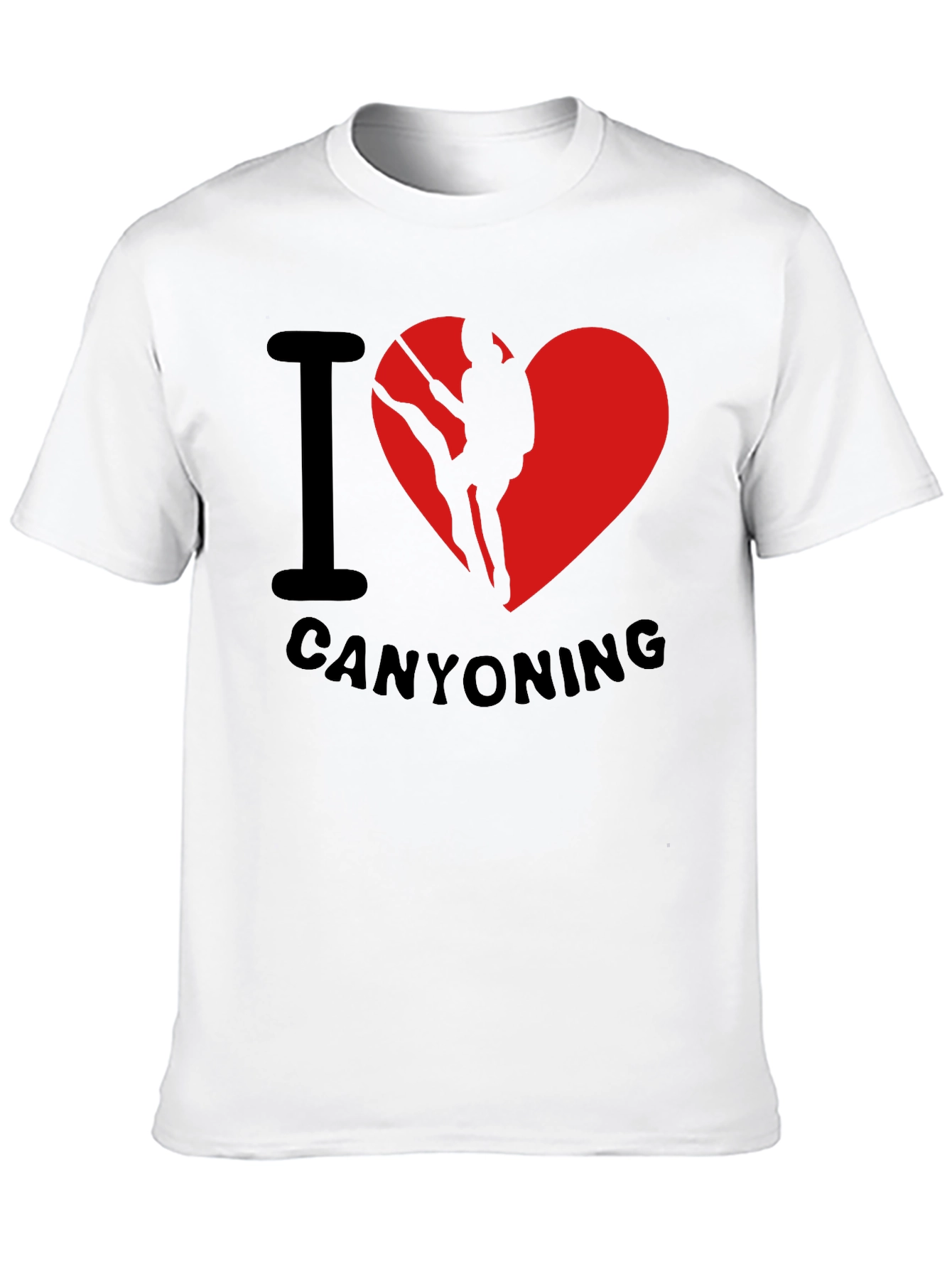 Black I Love Canyoning T-Shirt - Adventure Tee view 10