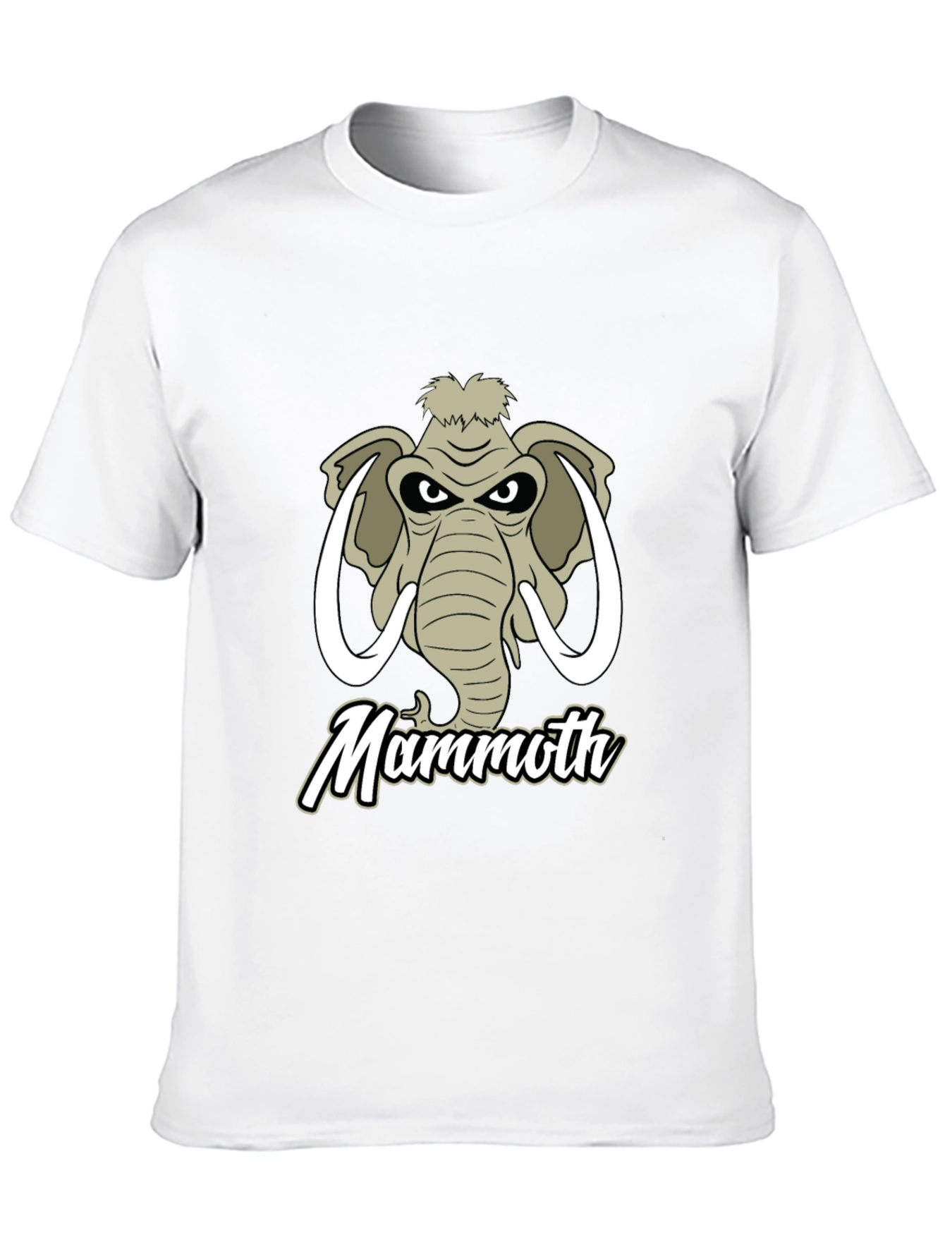 Black Mammoth Graphic Tee - Black Casual T-Shirt view 10