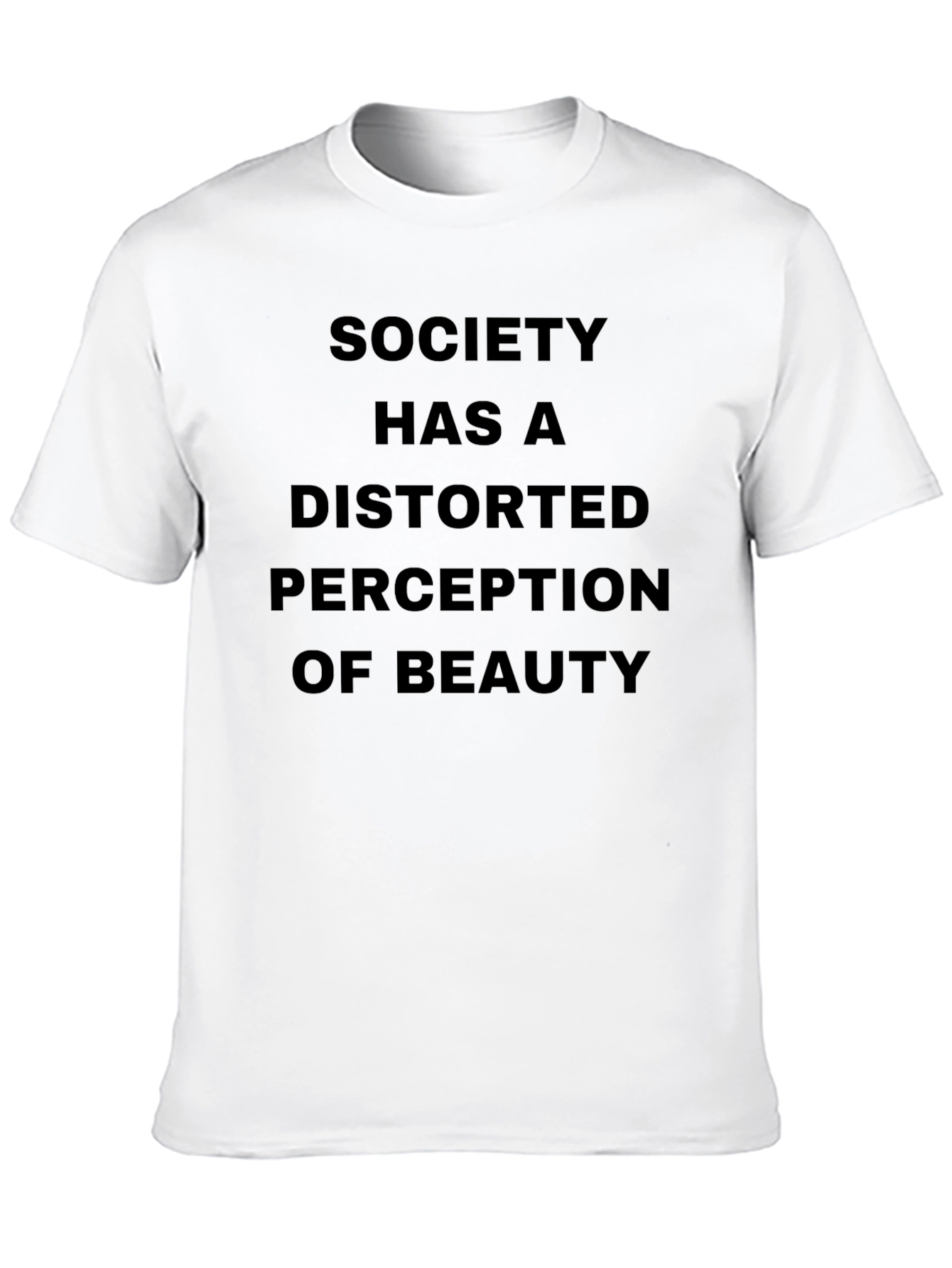 Black Distorted Perception T-Shirt - Black Graphic Tee view 10