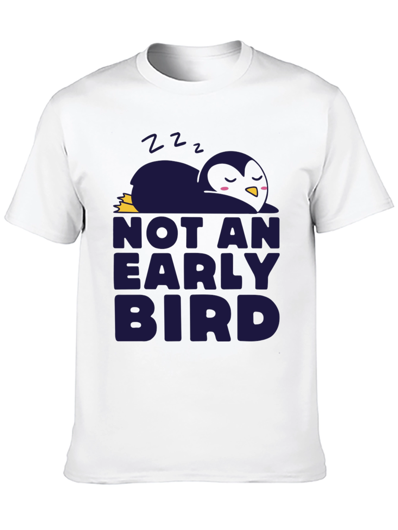 Black Not An Early Bird Graphic Tee - Soft Cotton Comfort view 10