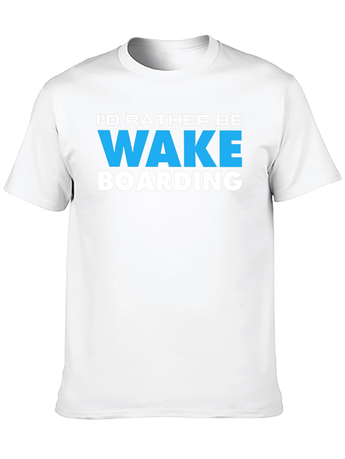 Black Wakeboarding Graphic Tee - Black Cotton Blend view 10
