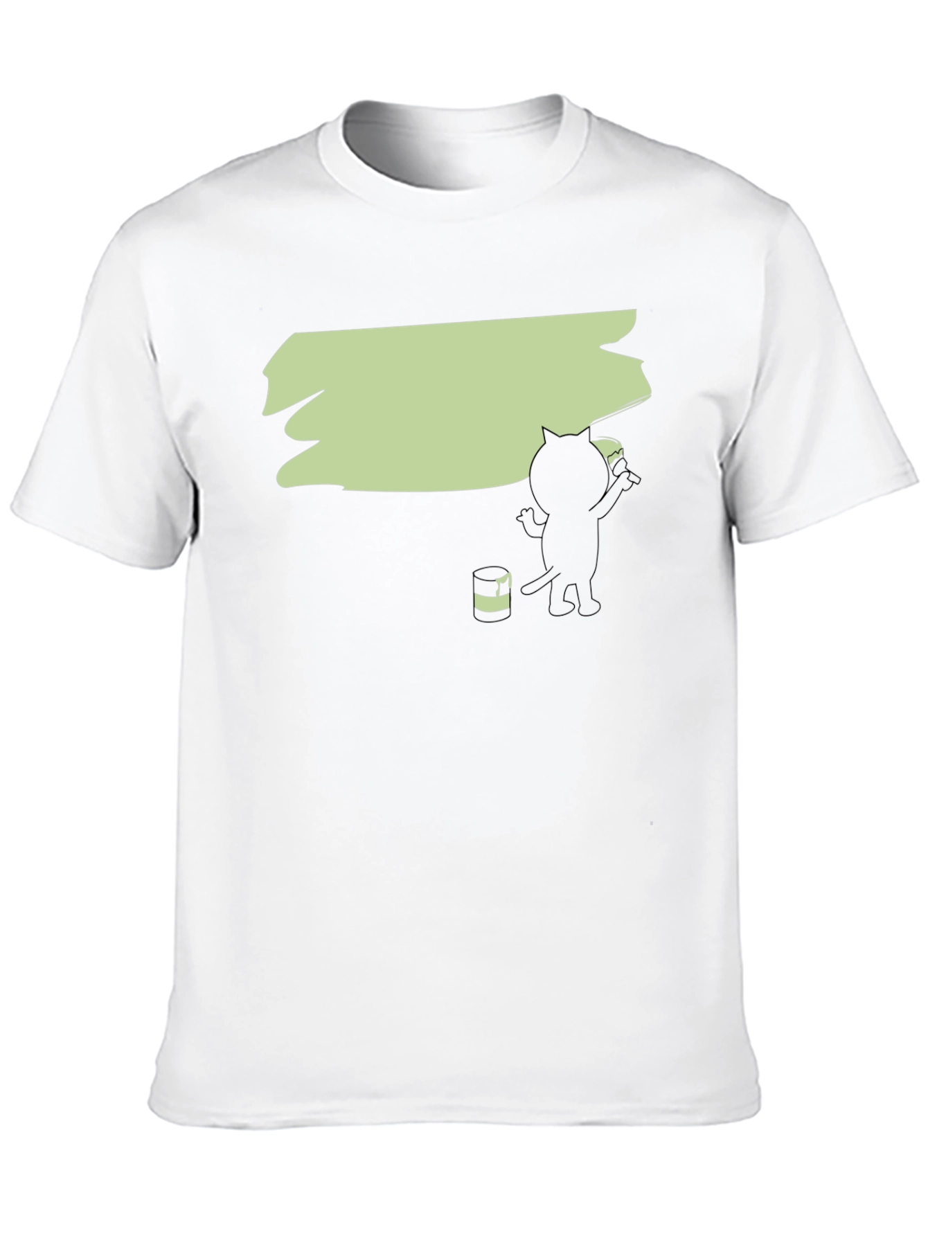 Black Cat Painting T-Shirt - Funny Artistic Tee view 10