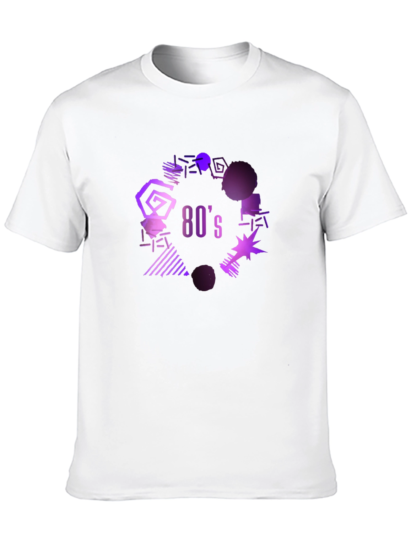 Black Retro 80's Graphic Tee - Black view 10
