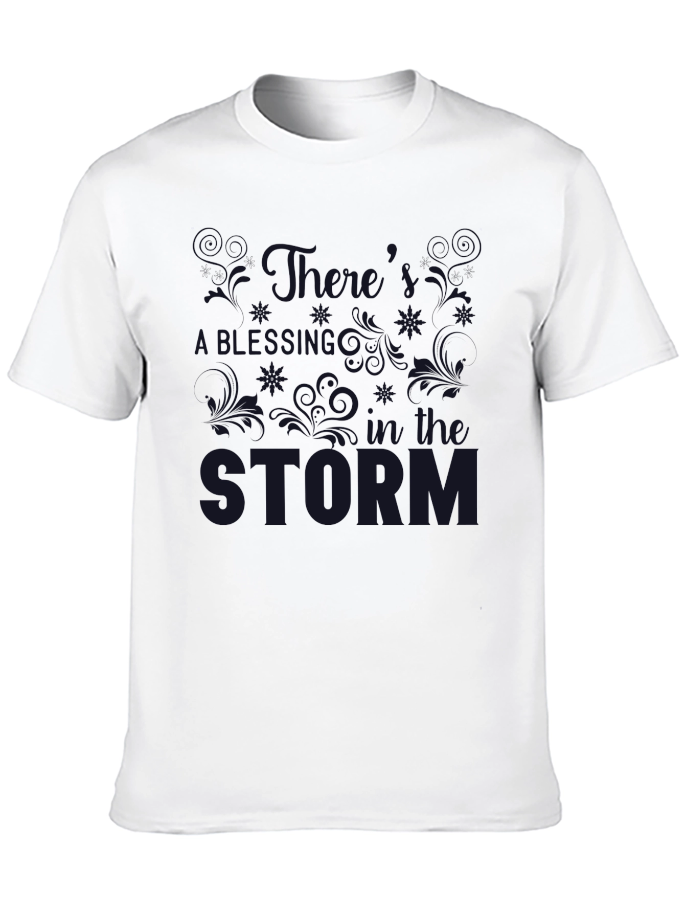 Black Survive The Storm Graphic Tee view 10